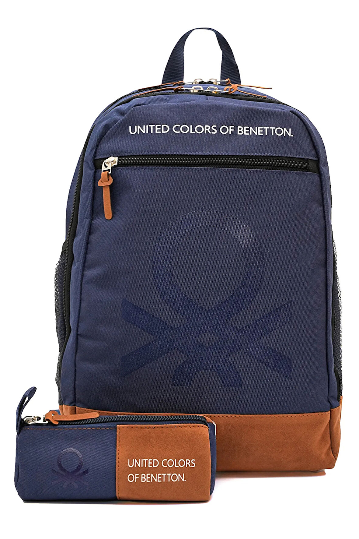 United Colors Of Benetton Unisex Genç Lise Üniversite 2'li Okul Seti Okul Çantası ve Kalemlik Seti 1305455