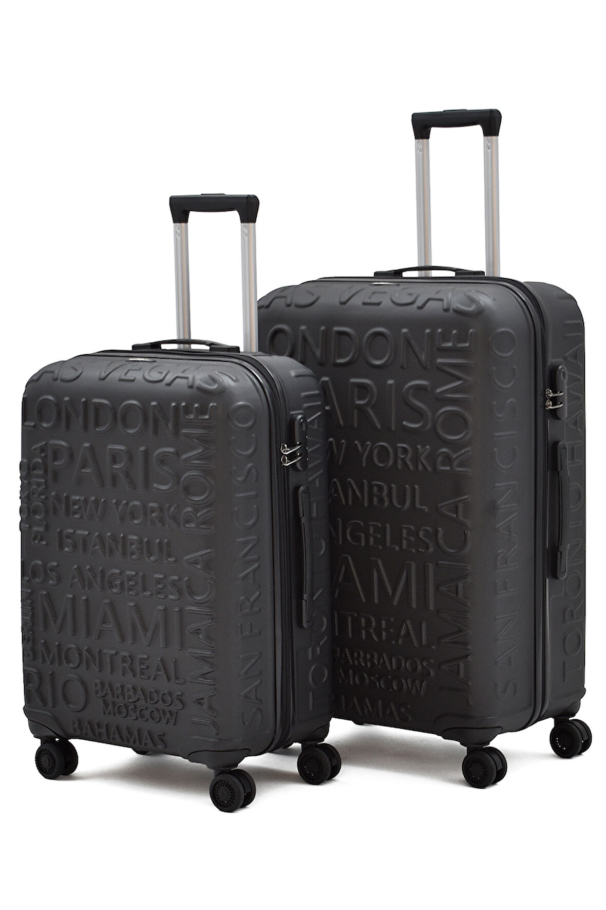 ÇÇS 5167 Ekstra Dayanıklı Orta Ve Büyük 2'li Valiz Seti