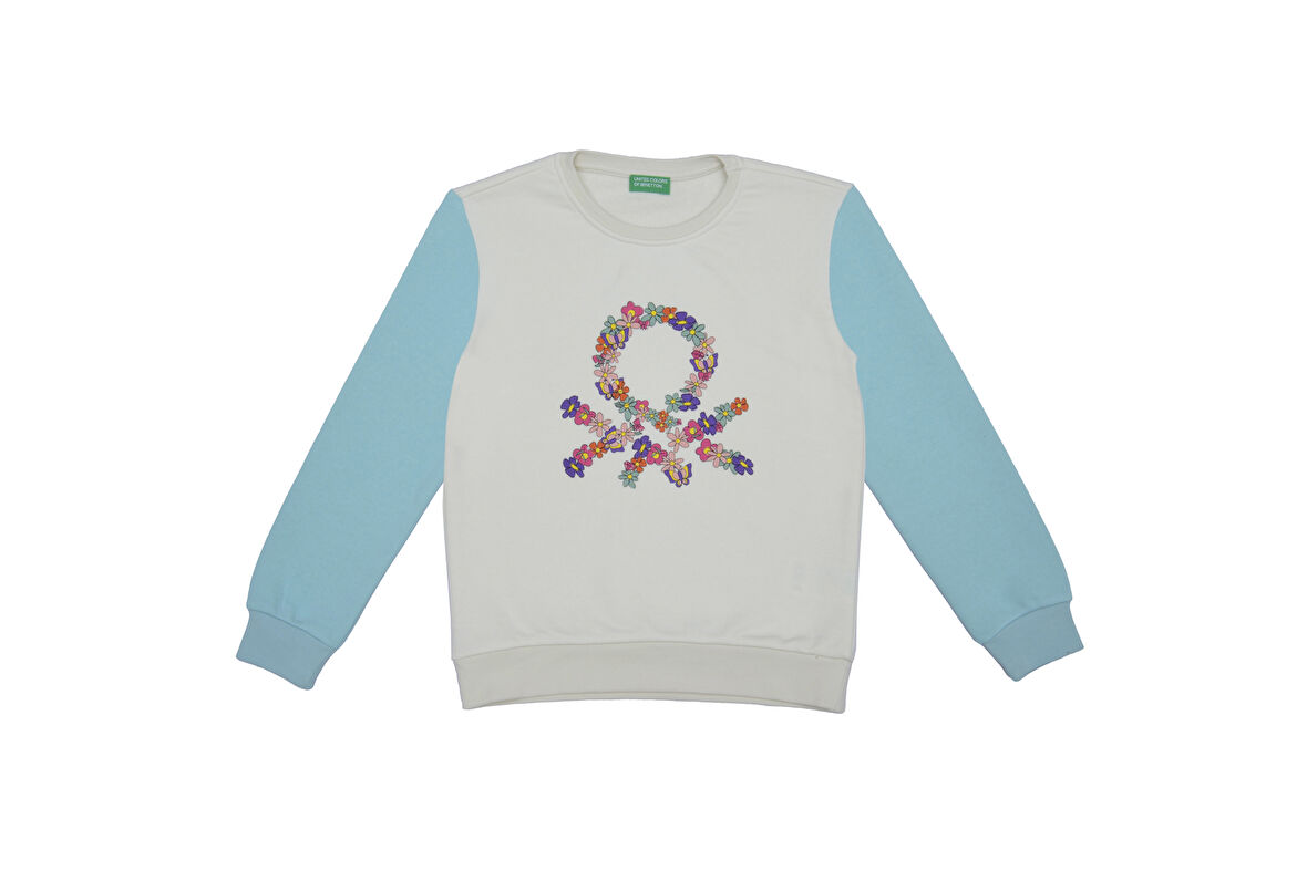 Benetton Bnt-G21583 Kız Çocuk Sweatshirt