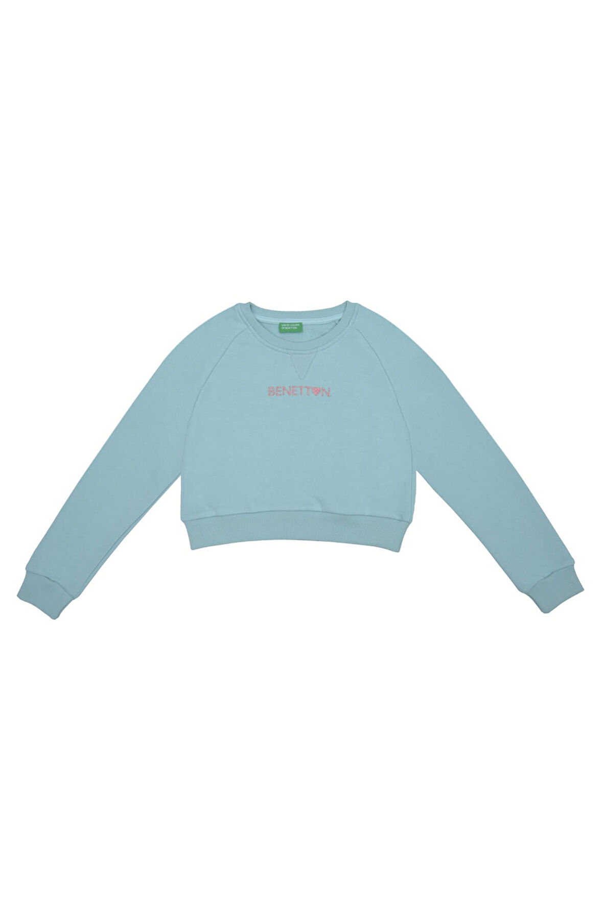Kız Çocuk Sweatshirt - Turkuaz | 7-8