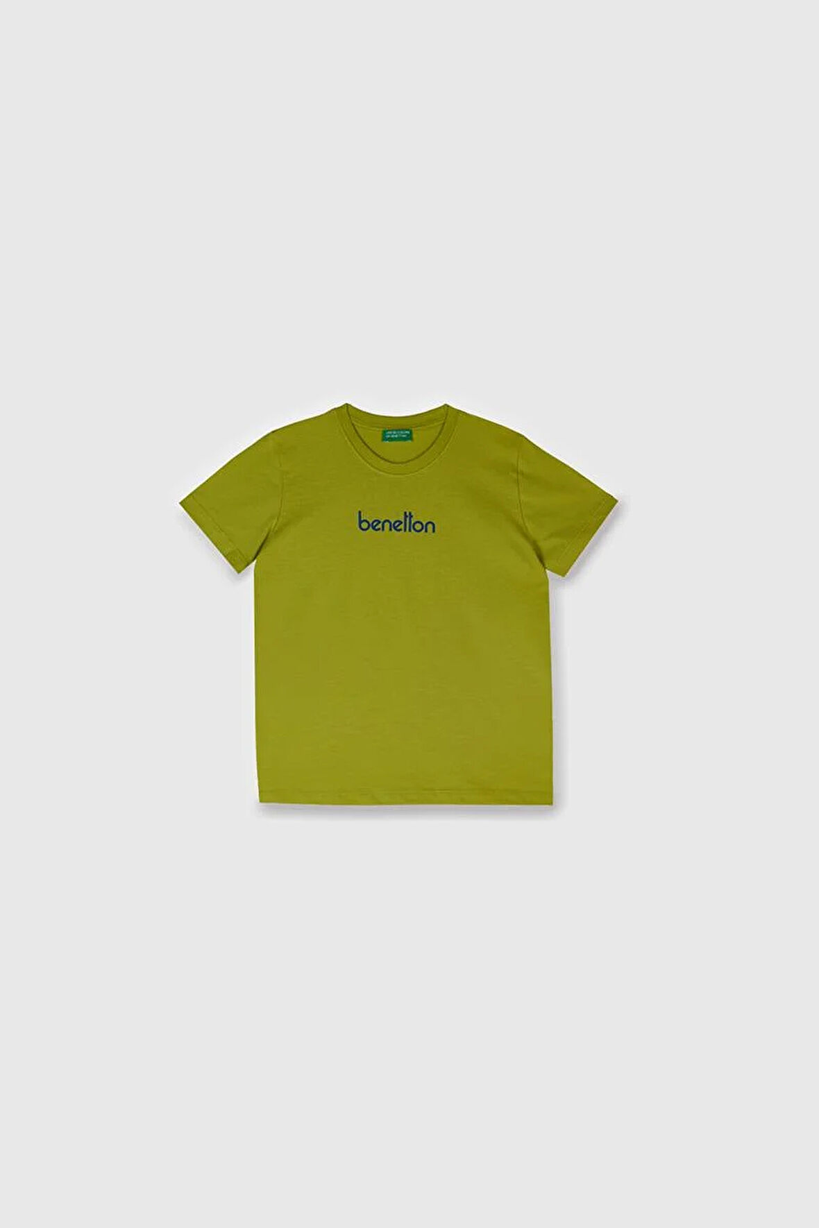 United Colors of Benetton Erkek Çocuk T shirt Yeşil BNT-B21821