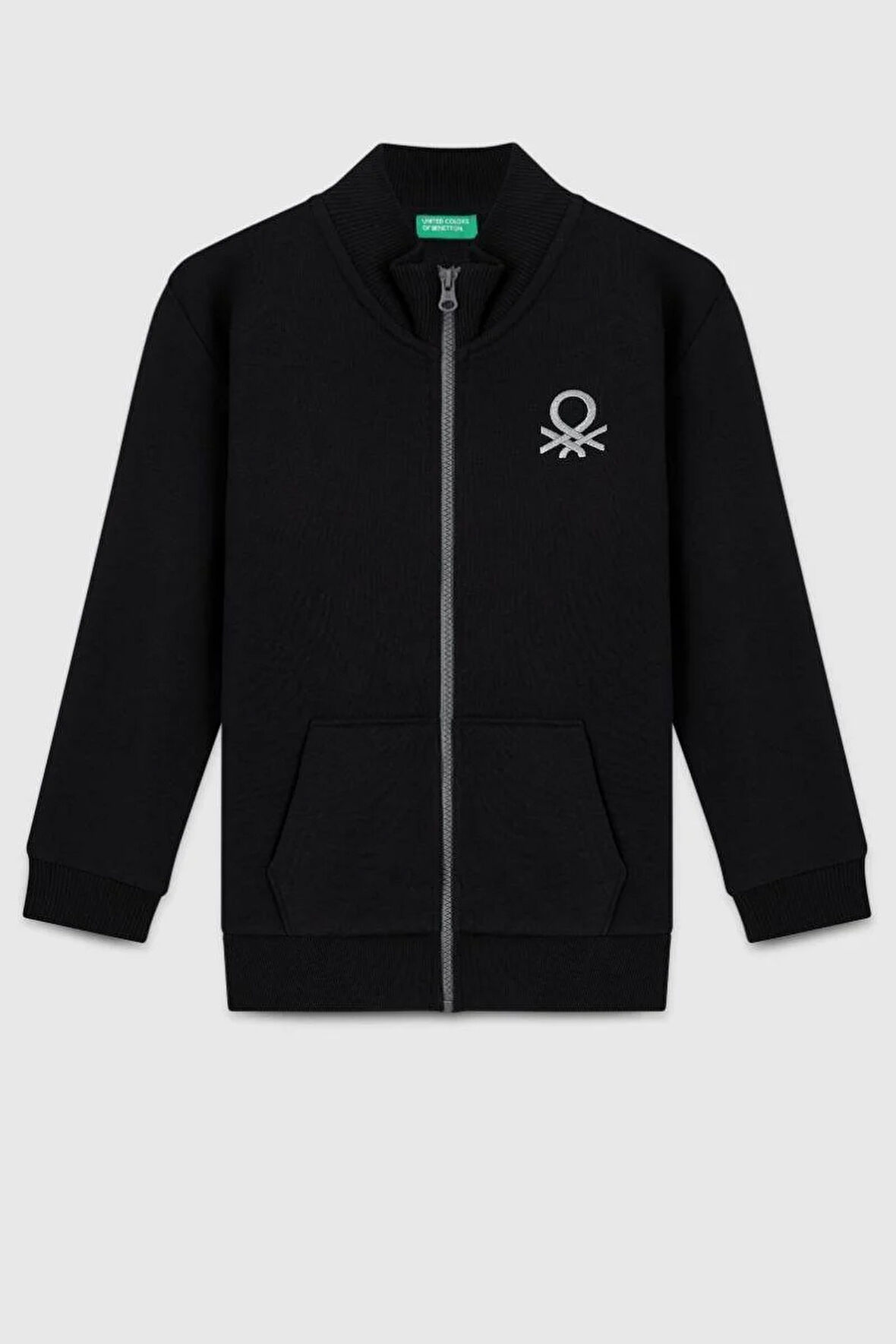 United Colors of Benetton Erkek Çocuk BNT-B23351 Sweatshirt Siyah