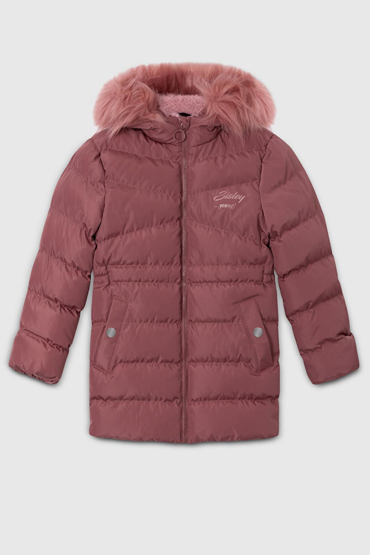 Sisley Kız Çocuk Şişme Mont 6-14 Yaş Pembe