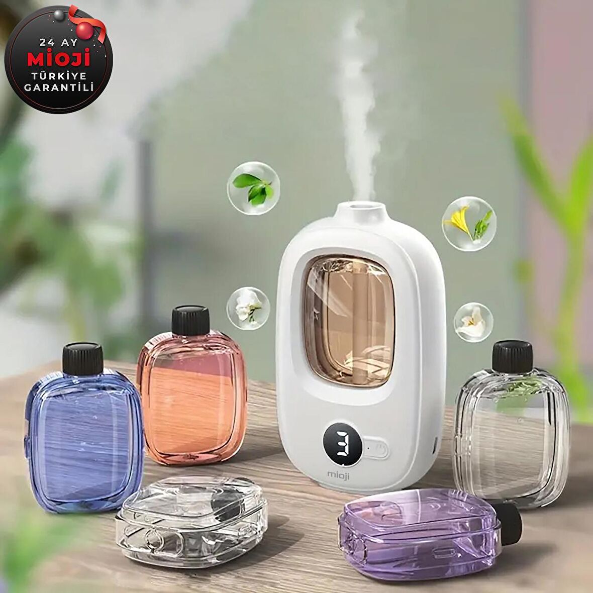 Mioji Mio Smell 2x Yeni Nesil Şarjlı Otomatik Oda Kokusu Makinesi + Doğal Lavanta Kokusu