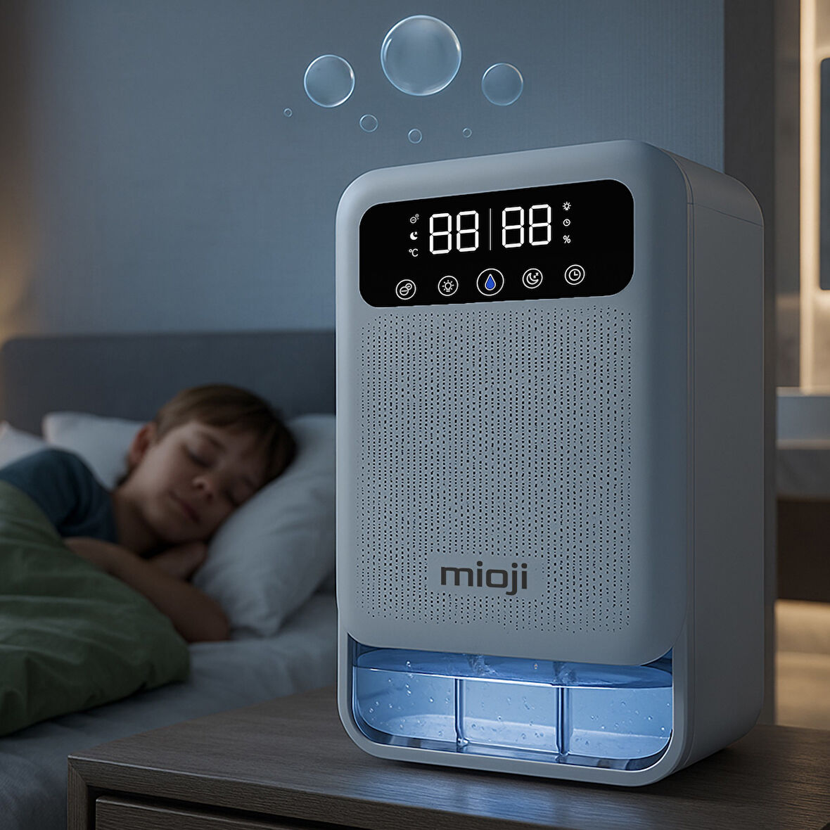 Mioji Mio 30NEC Pro 3.8 Litre Çift Göstergeli Nem Alma ve İyon Hava Temizleme Cihazı - Beyaz