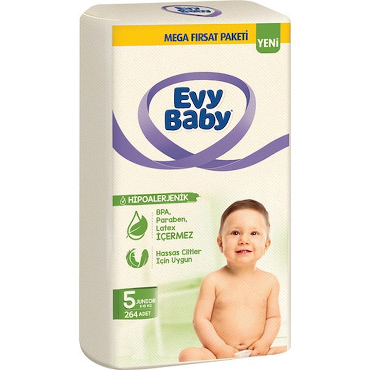 Evy Baby Bebek Bezi Mega Fırsat Paketi 5 Numara 264 Adet