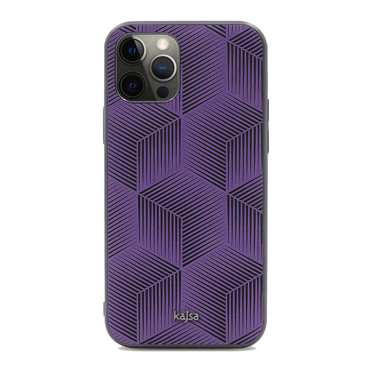 Apple iPhone 12 Pro Max Kılıf Kajsa Splendid Serisi 3D Cube Kapak
