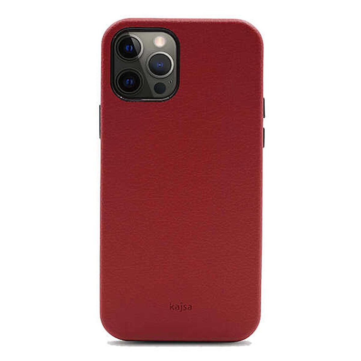 Apple iPhone 12 Pro Max Kılıf Suni Deri Kajsa Litchi Kapak