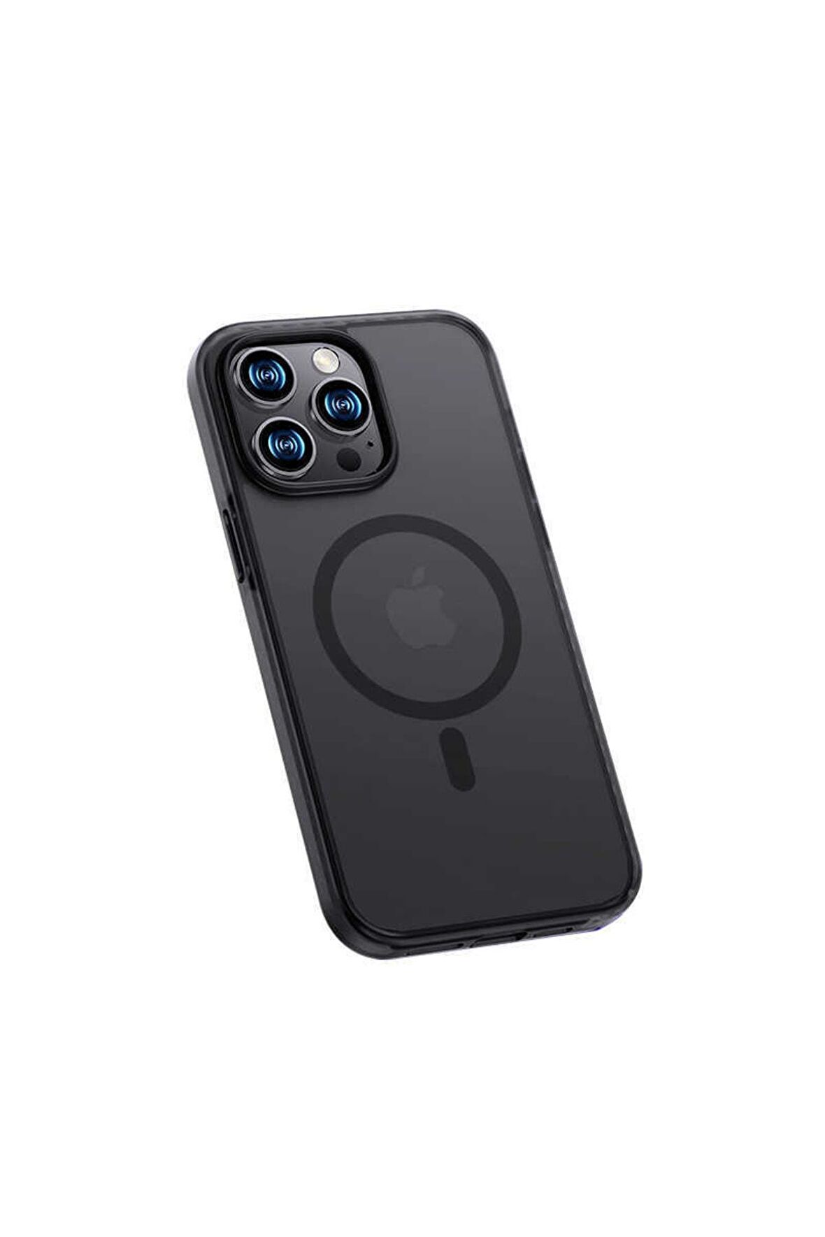 Apple iPhone 14 Pro Max Kılıf Kenarları Silikon Airbagli Mat Arka Yüzey Benks Icesand Kapak