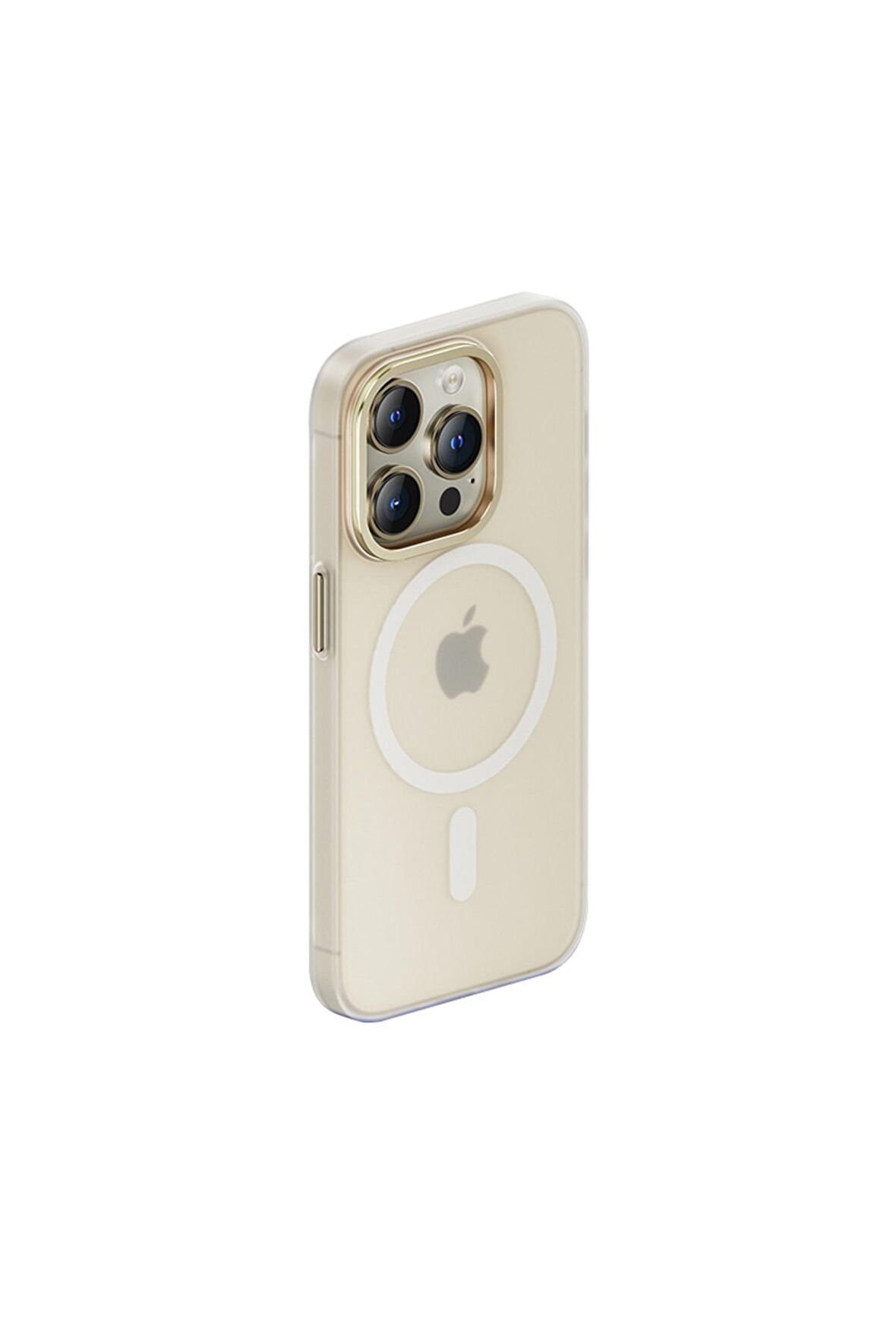 Benks Apple iPhone 14 Pro Uyumlu Kılıf Sararmayan Wireless Şarj Destekli Benks Yeni Seri Magnetik Haze Kapak