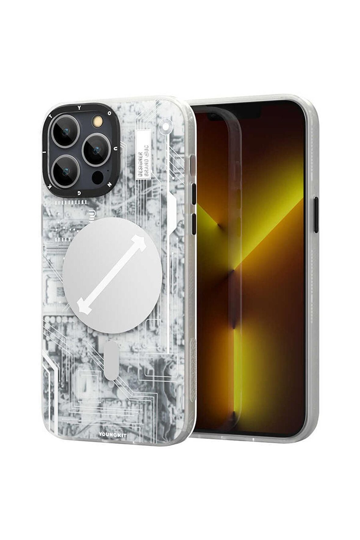 YoungKit iPhone 12 Pro Max Uyumlu Kılıf Youngkit Technology Serisi Kapak