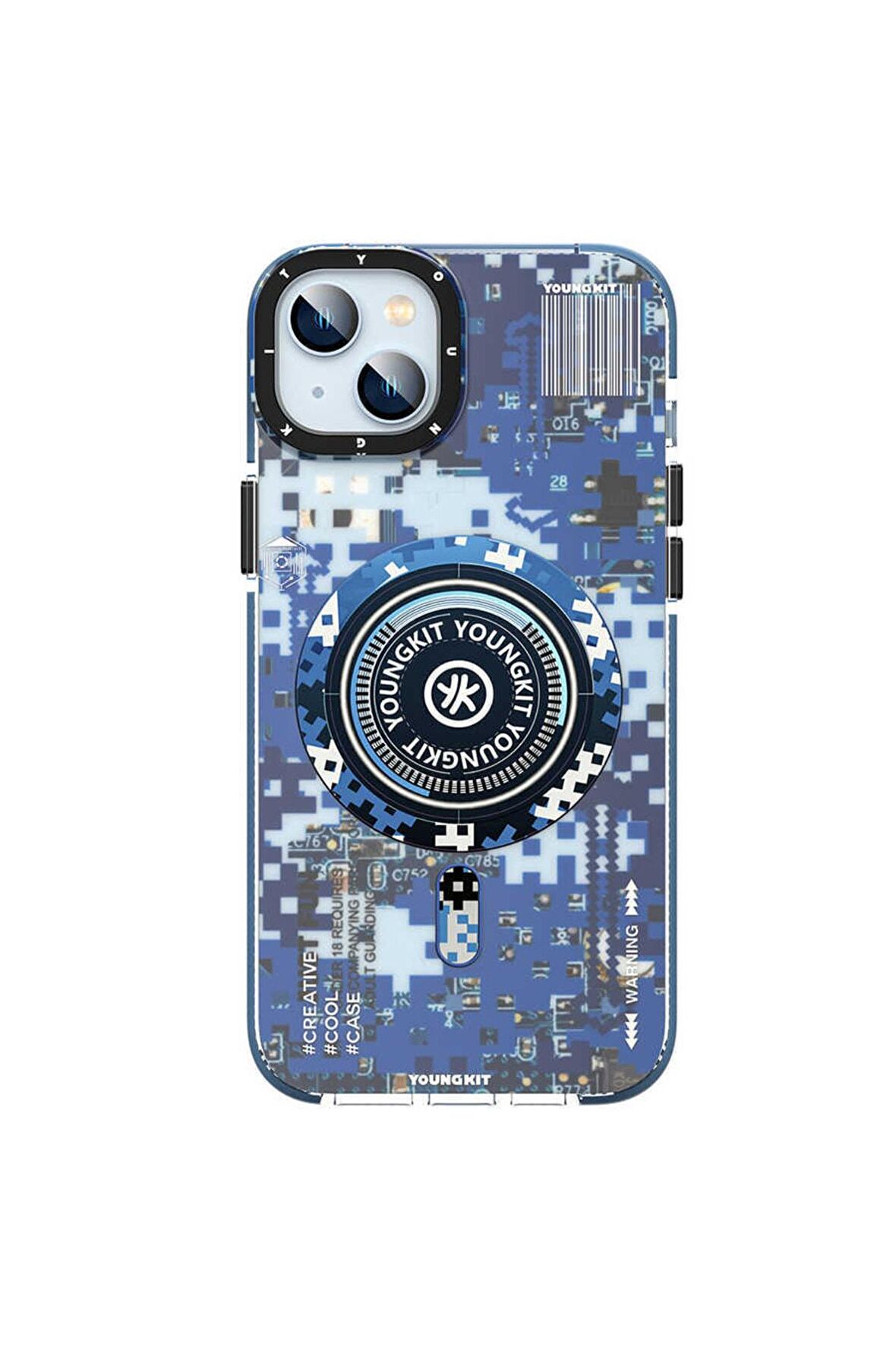 YoungKit iPhone 13 Uyumlu Kılıf Magsafe Şarj Özellikli Youngkit Kamuflaj Serisi Kapak
