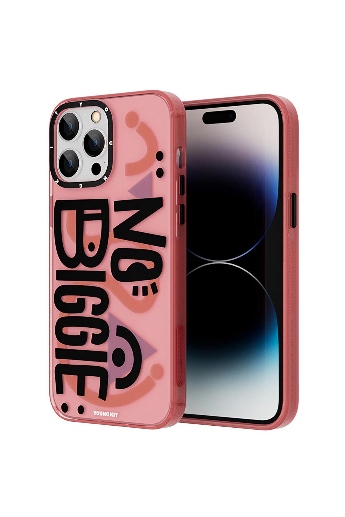YoungKit iPhone 14 Pro Max Uyumlu Kılıf Mutlu Mod Figürlü Youngkit Happy Mood Serisi Kapak