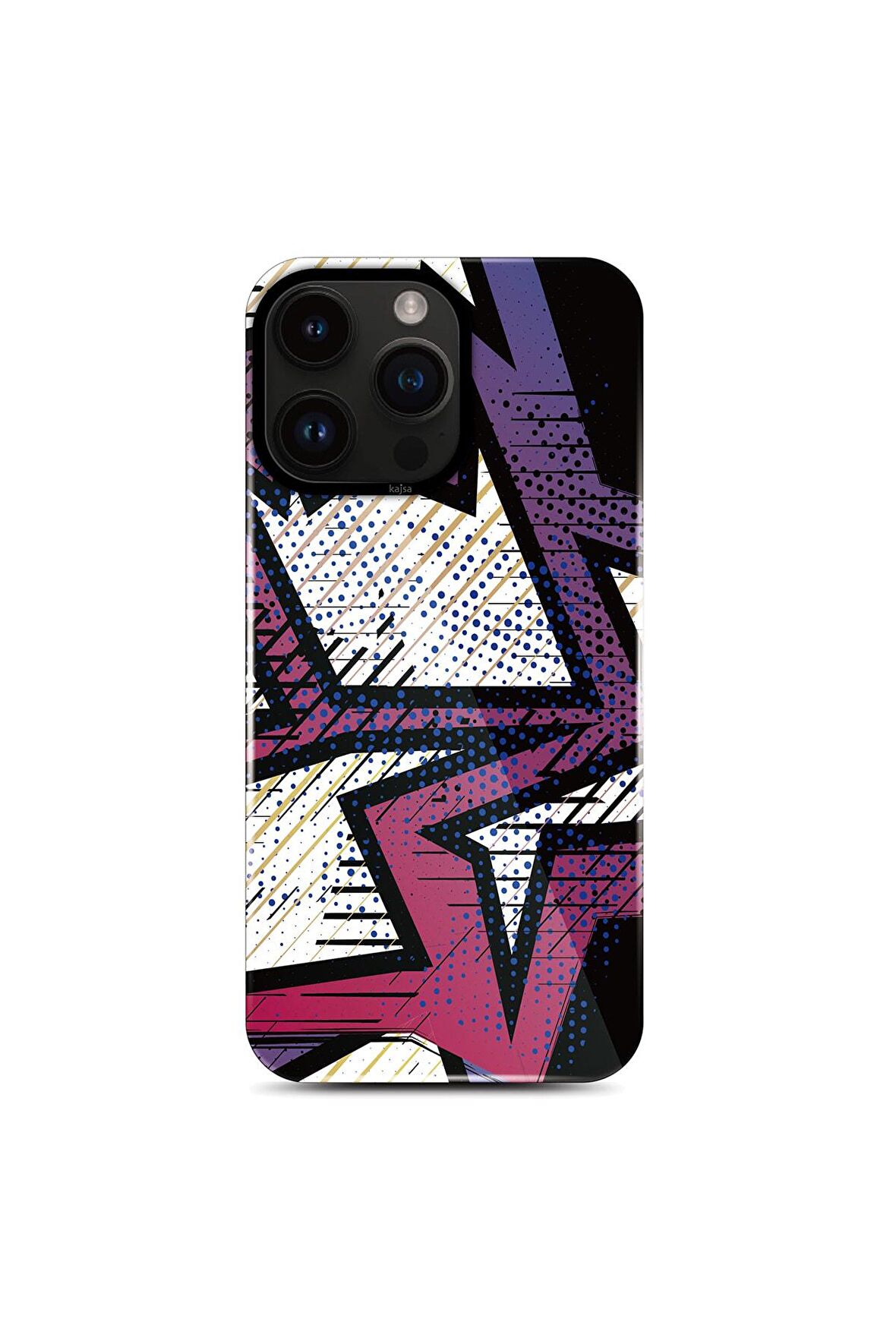 Kajsa iPhone 14 Pro Max Uyumlu Kılıf Hd Desenli Kajsa Shield Plus Grafiti Serisi Kapak