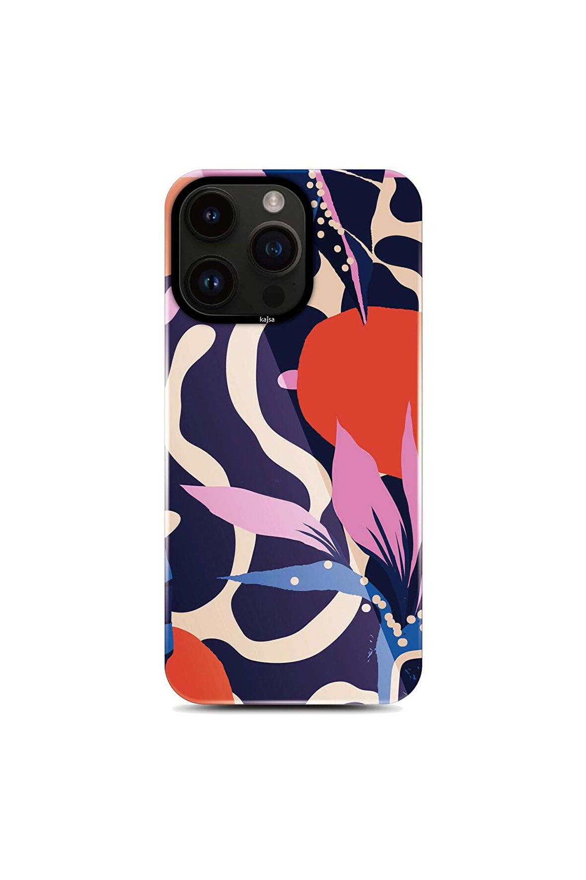Kajsa iPhone 14 Pro Uyumlu Kılıf Hd Desenli Kajsa Shield Plus Flower Graphic Serisi Kapak
