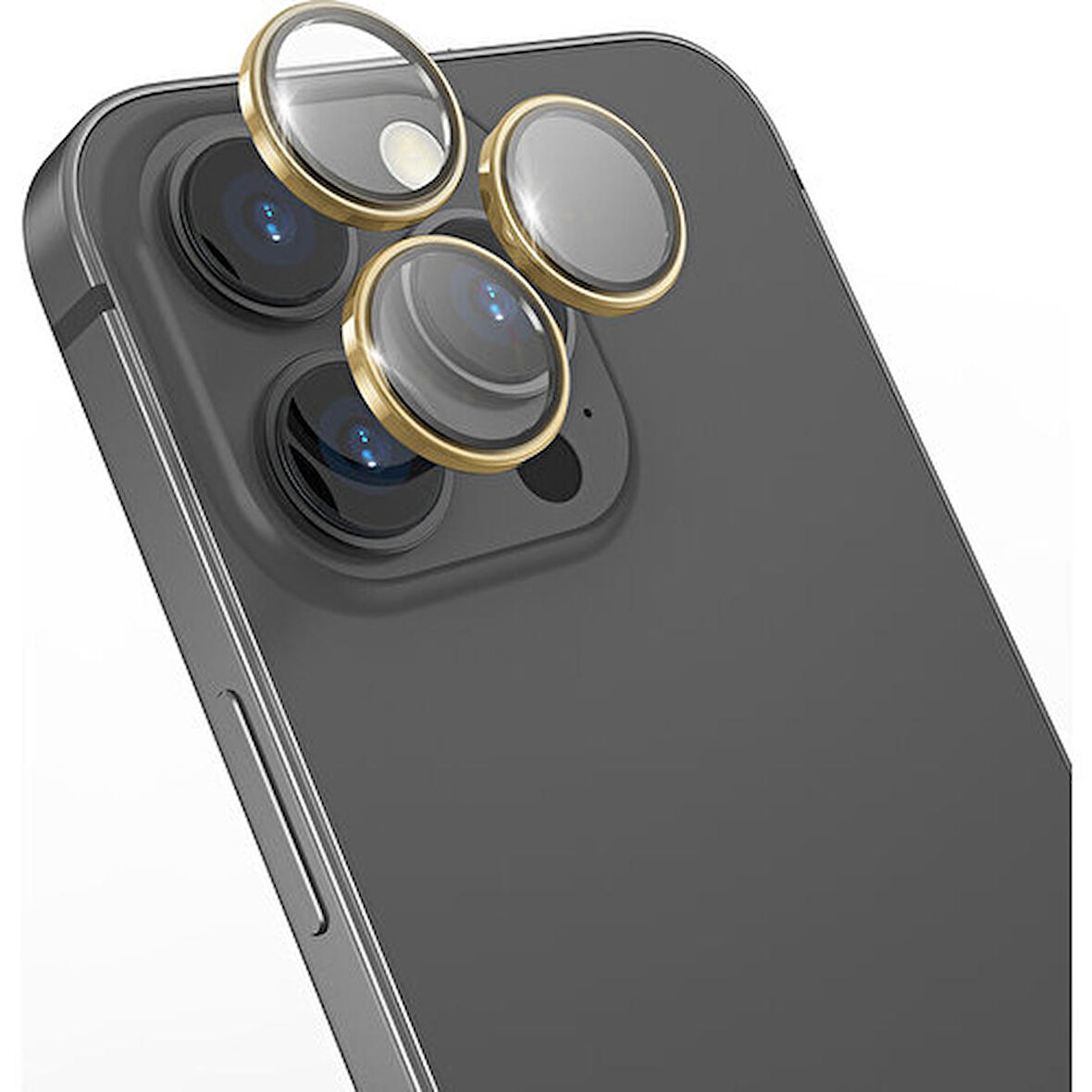 Go-Des iPhone 14 Pro Max Uyumlu Go Des Cl-10 Kamera Lens Koruyucu