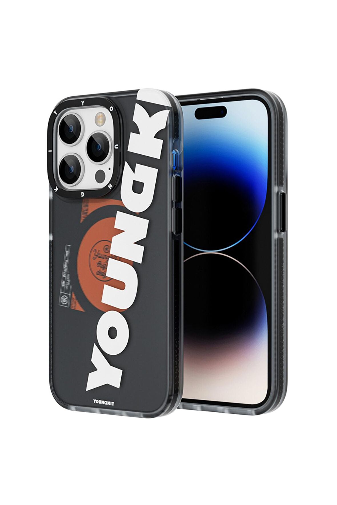 YoungKit iPhone 14 Pro Max Uyumlu Kılıf Magsafe Şarj Özellikli Youngkit Binfen Serisi Yazı Temalı Kapak
