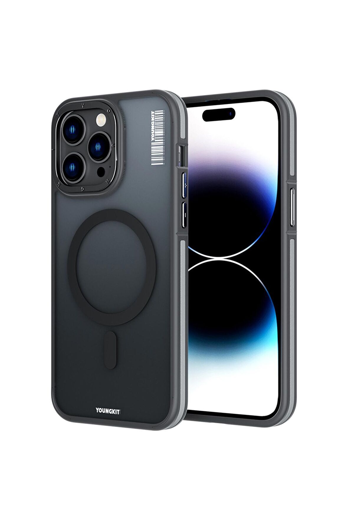 YoungKit iPhone 14 Pro Uyumlu Kılıf Magsafe Şarj Özellikli Youngkit Rock Sand Serisi Kapak