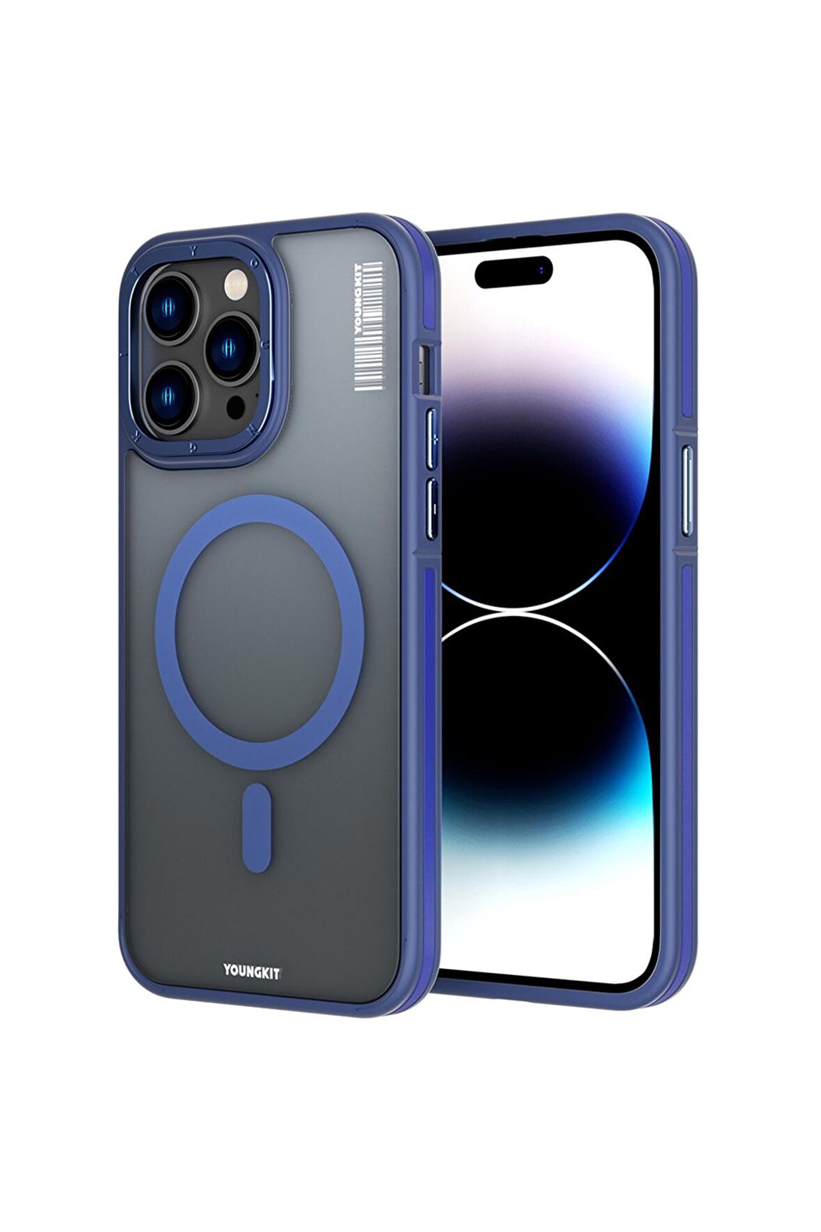 YoungKit iPhone 14 Pro Max Uyumlu Kılıf Magsafe Şarj Özellikli Youngkit Rock Sand Serisi Kapak