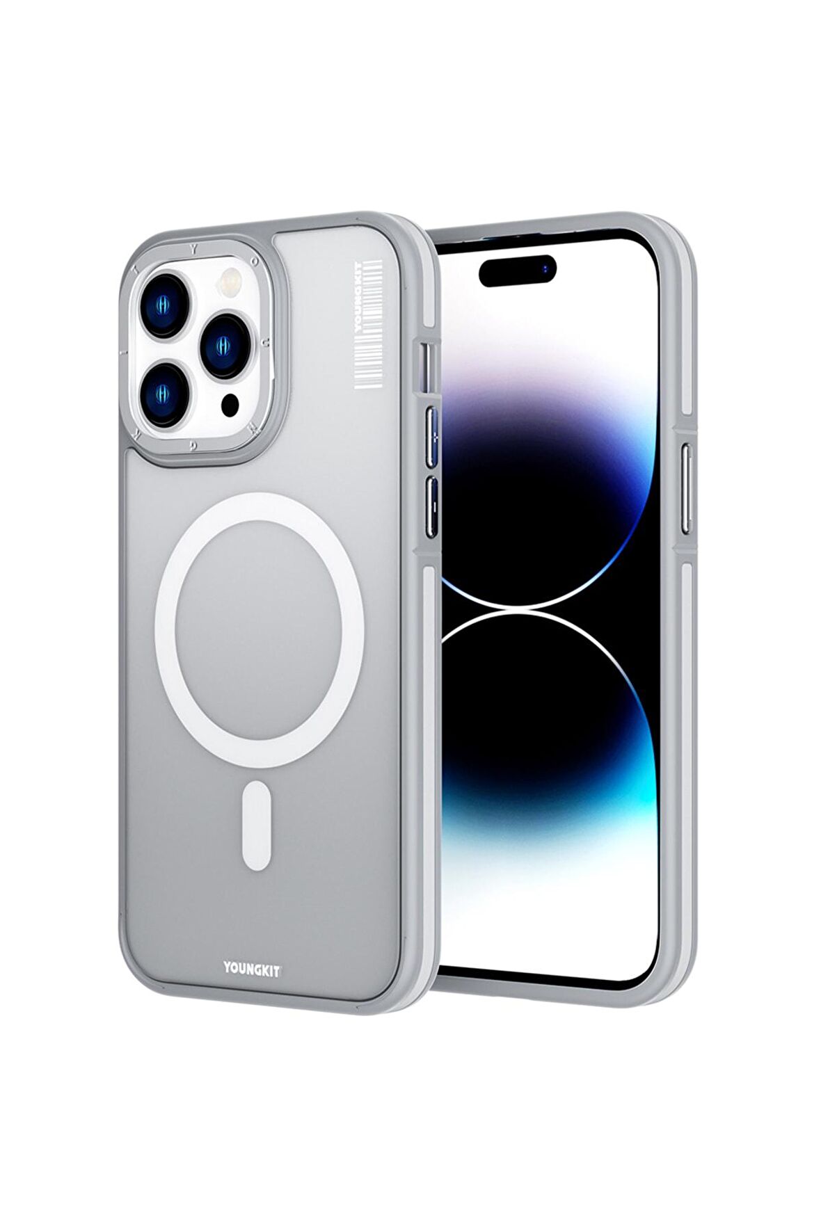 YoungKit iPhone 14 Pro Max Uyumlu Kılıf Magsafe Şarj Özellikli Youngkit Rock Sand Serisi Kapak