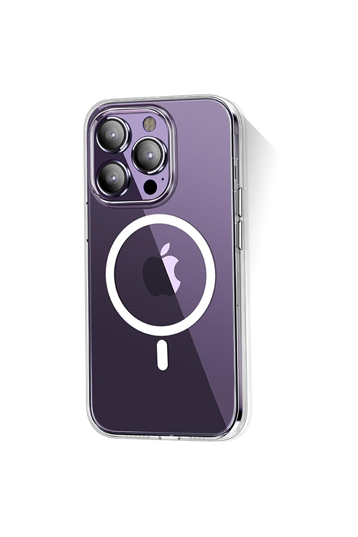 Wlons Apple iPhone 14 Pro Max Uyumlu Kılıf Magsafe Şarj Özellikli Transparan Sert Pc Wlons Pita Kapak