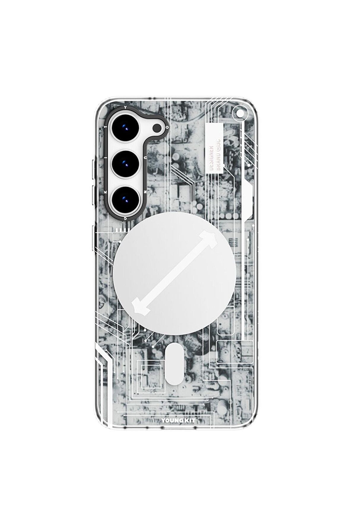 YoungKit Galaxy S23 Plus Kılıf Magsafe Şarj Özellikli Youngkit Technology Serisi Kapak