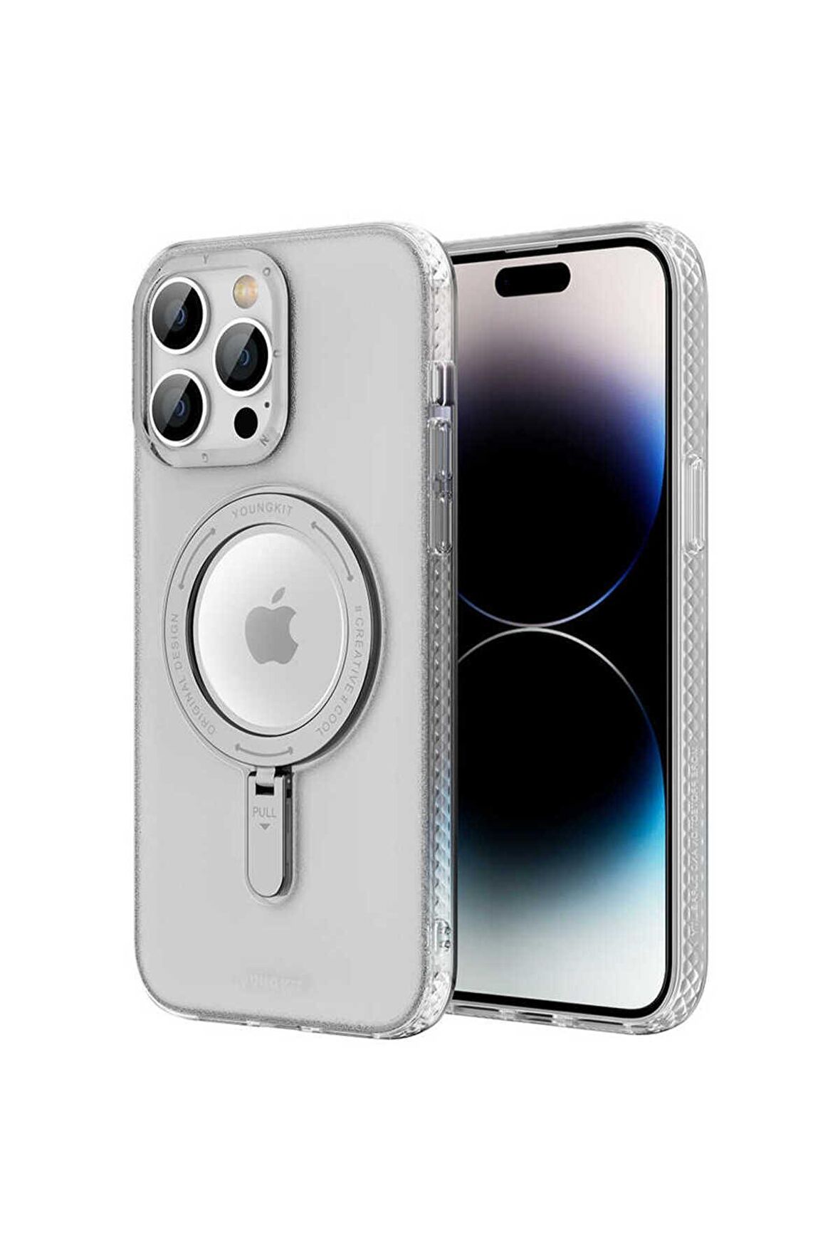 YoungKit iPhone 13 Pro Max Uyumlu Kılıf Magsafe Şarj Özellikli Youngkit Rock Serisi Kapak