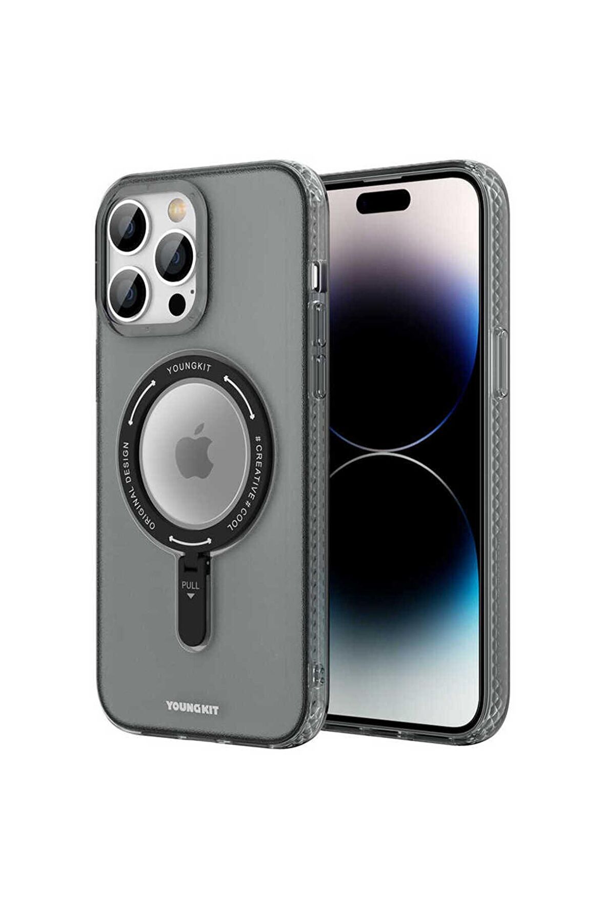 YoungKit iPhone 13 Pro Max Uyumlu Kılıf Magsafe Şarj Özellikli Youngkit Rock Serisi Kapak