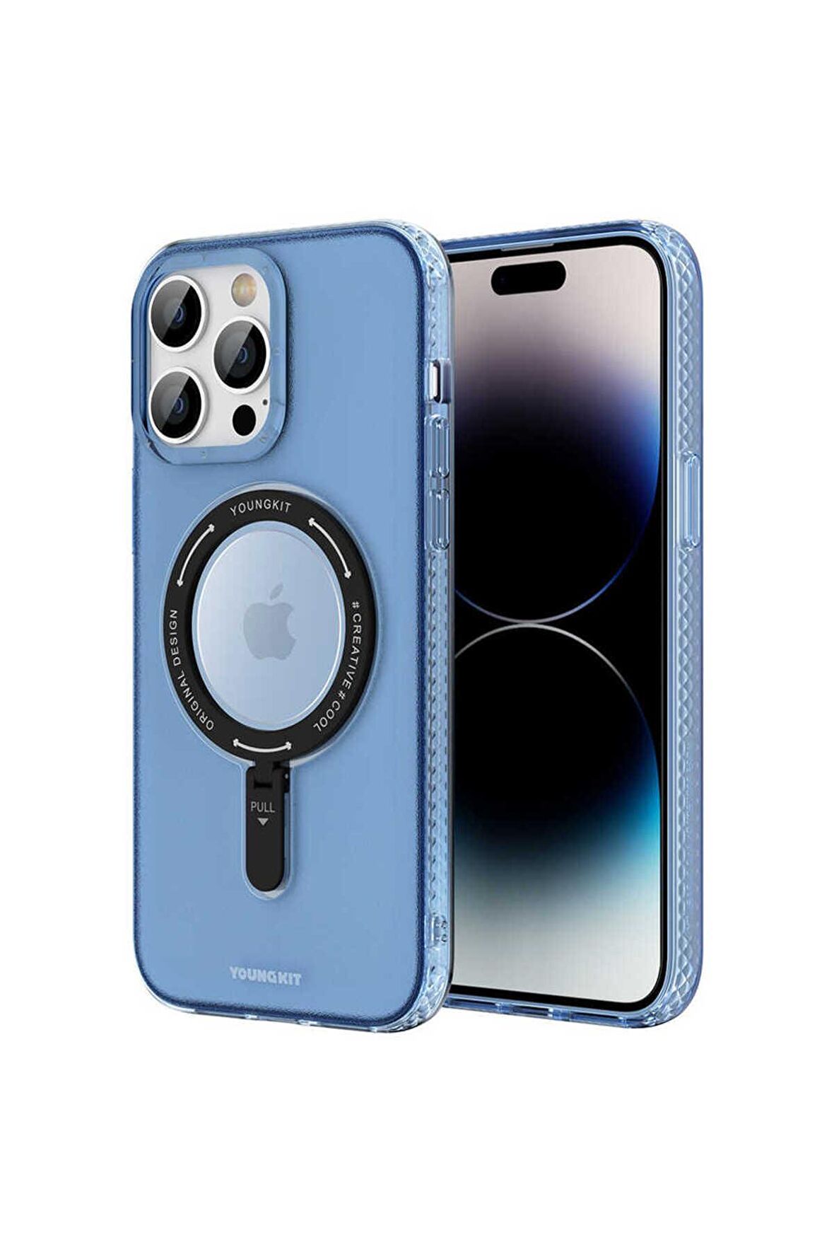 YoungKit iPhone 13 Pro Uyumlu Kılıf Magsafe Şarj Özellikli Youngkit Rock Serisi Kapak