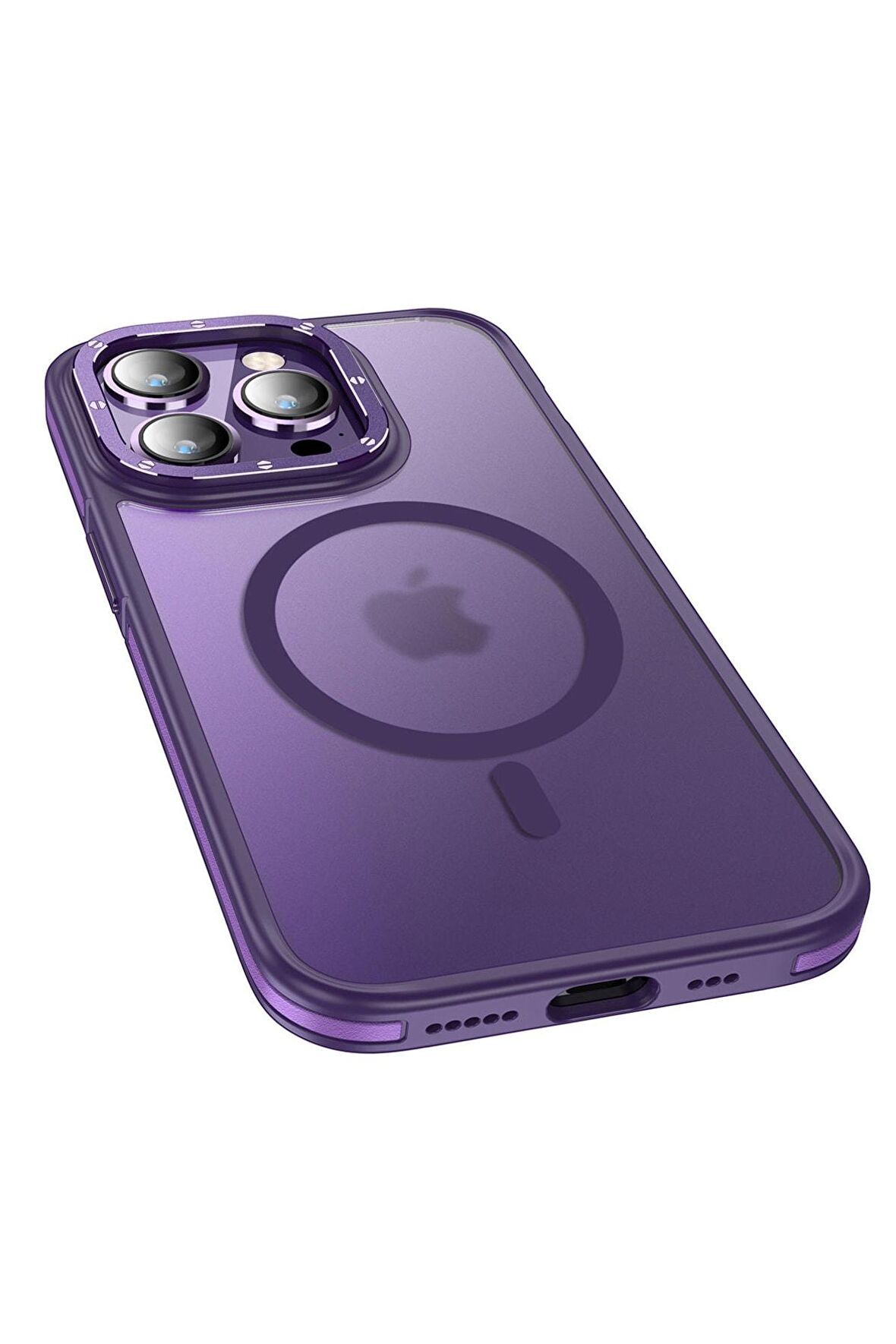 Wlons iPhone 14 Pro Max Uyumlu Kılıf Magsafe Şarj Özellikli Mat Görünümlü Wlons Vevo Kapak