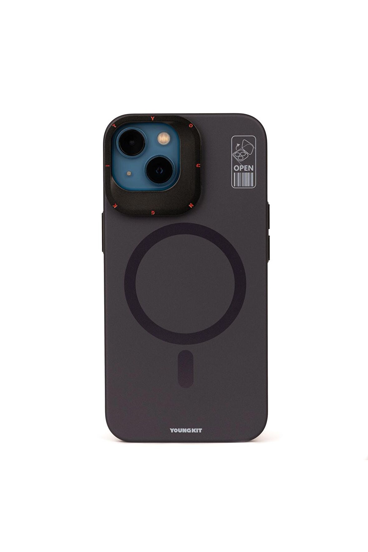 YoungKit iPhone 14 Uyumlu Kılıf Magsafe Şarj Özellikli Standlı Youngkit Hermit Bracket Serisi Kapak