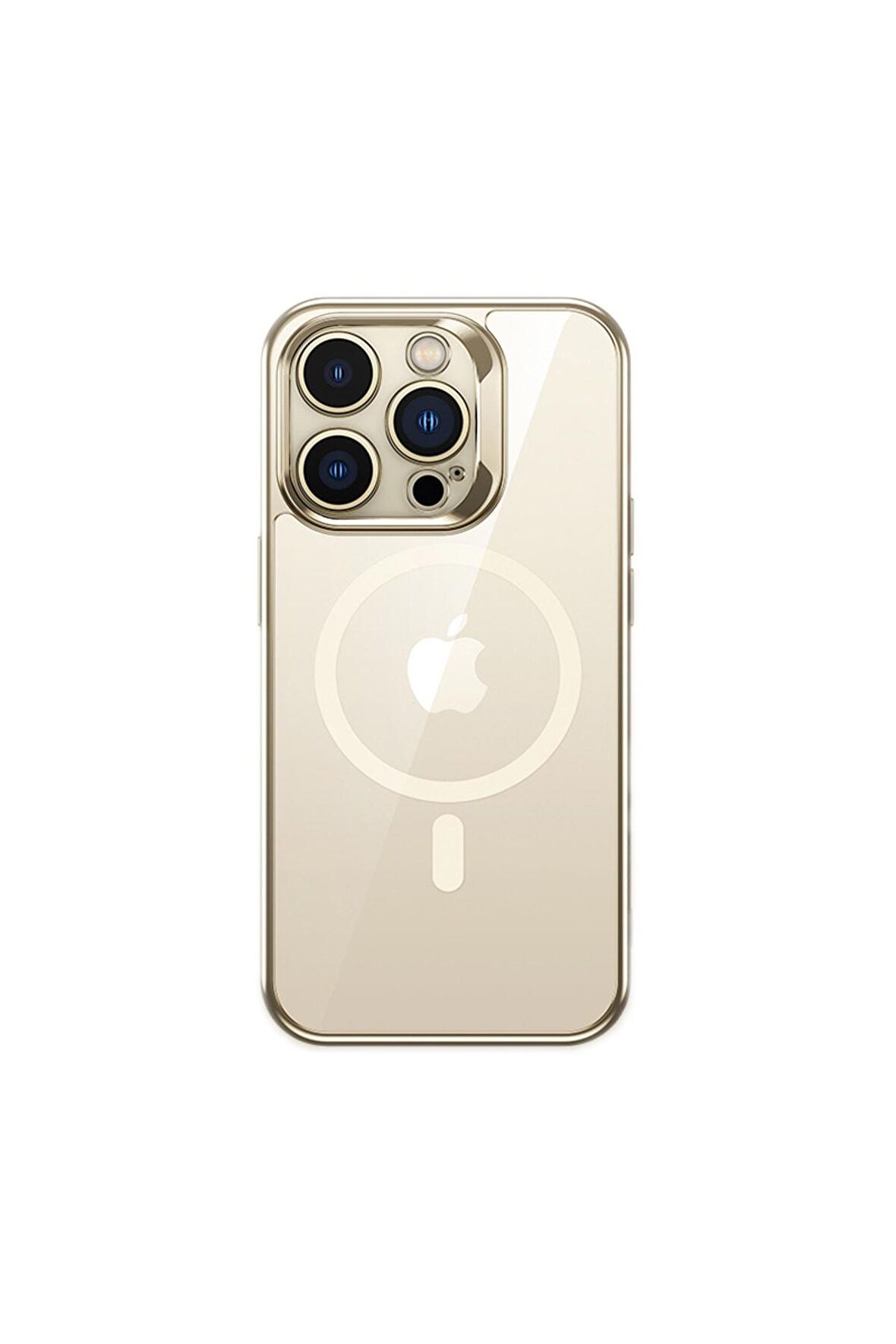Benks iPhone 14 Pro Max Kılıf Magsafe Şarj Özellikli Premium Cam Arka Yüzey Benks Electroplated Kapak