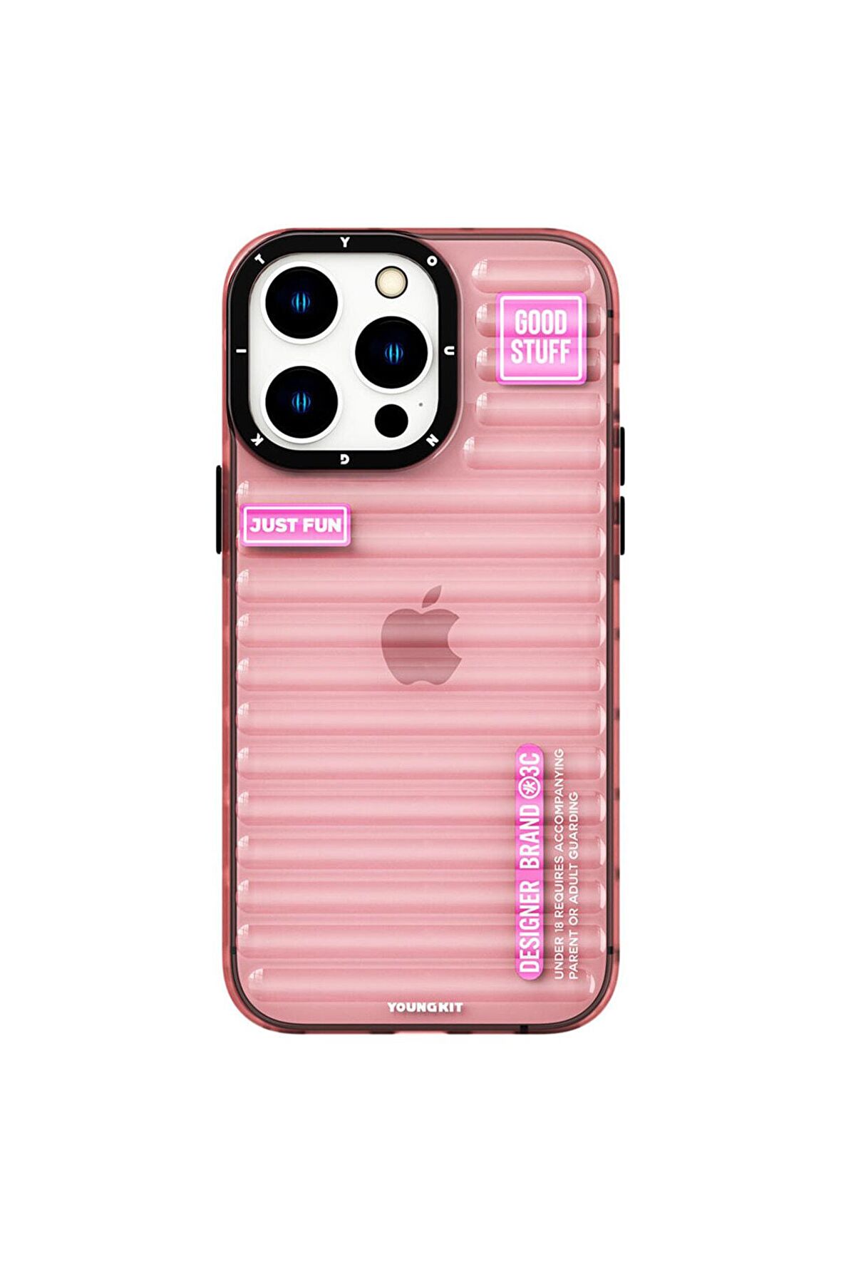 YoungKit iPhone 14 Pro Uyumlu Kılıf Şeffaf Renkli Tasarım Youngkit Fluorite Serisi Kapak