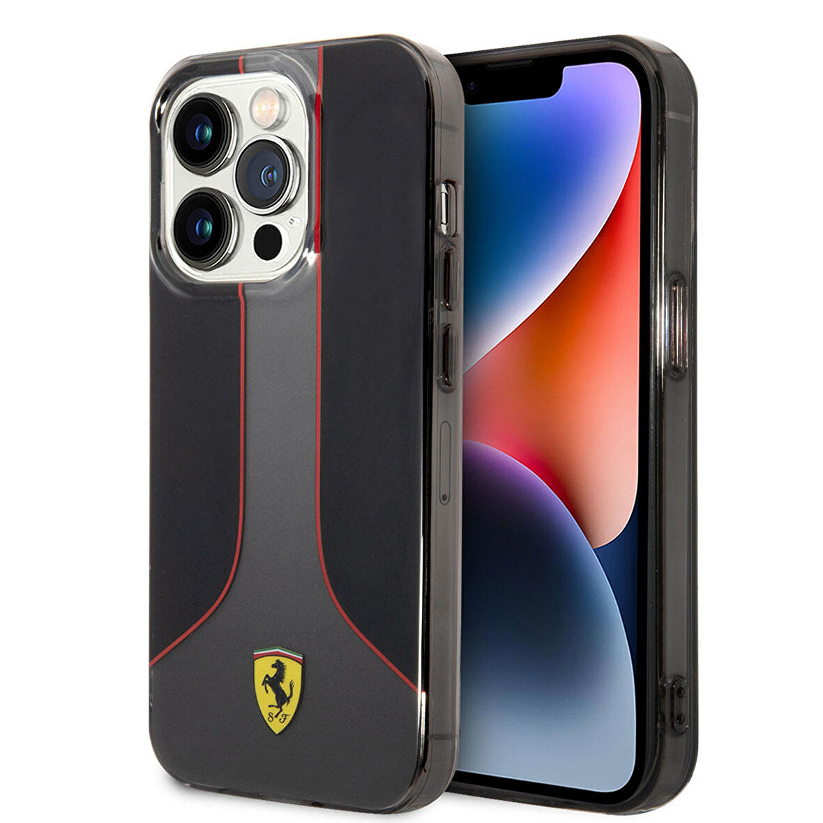 iPhone 14 Pro Max Uyumlu Kılıf Ferrari Gradient Baskılı Dizayn Kapak