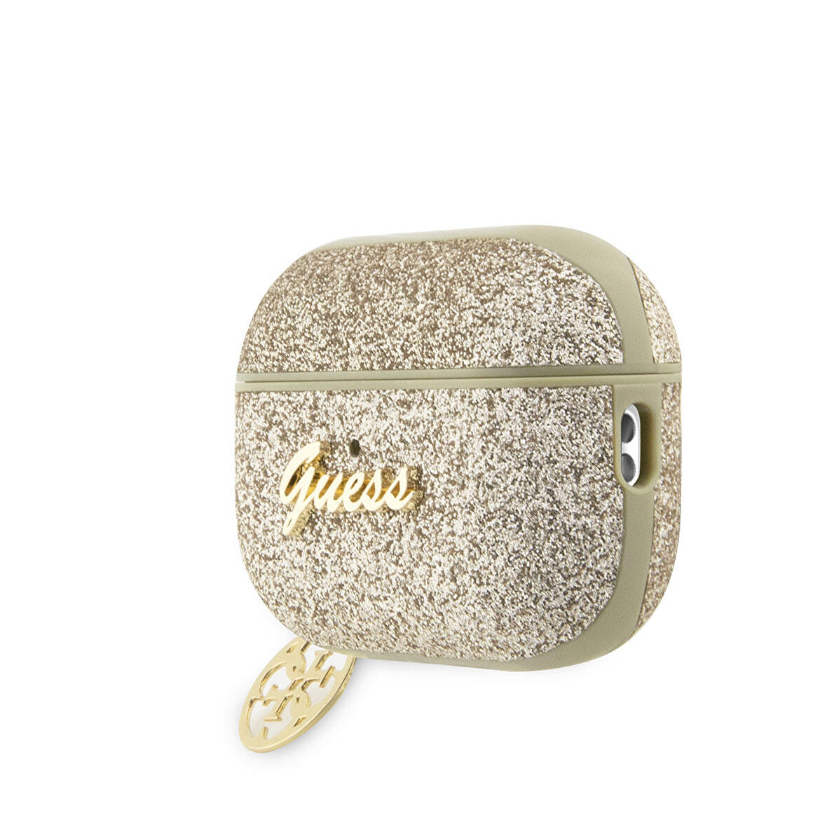 Airpods Pro 2 Uyumlu Kılıf GUESS Glitter 4G Charm Exclusive Tasarım