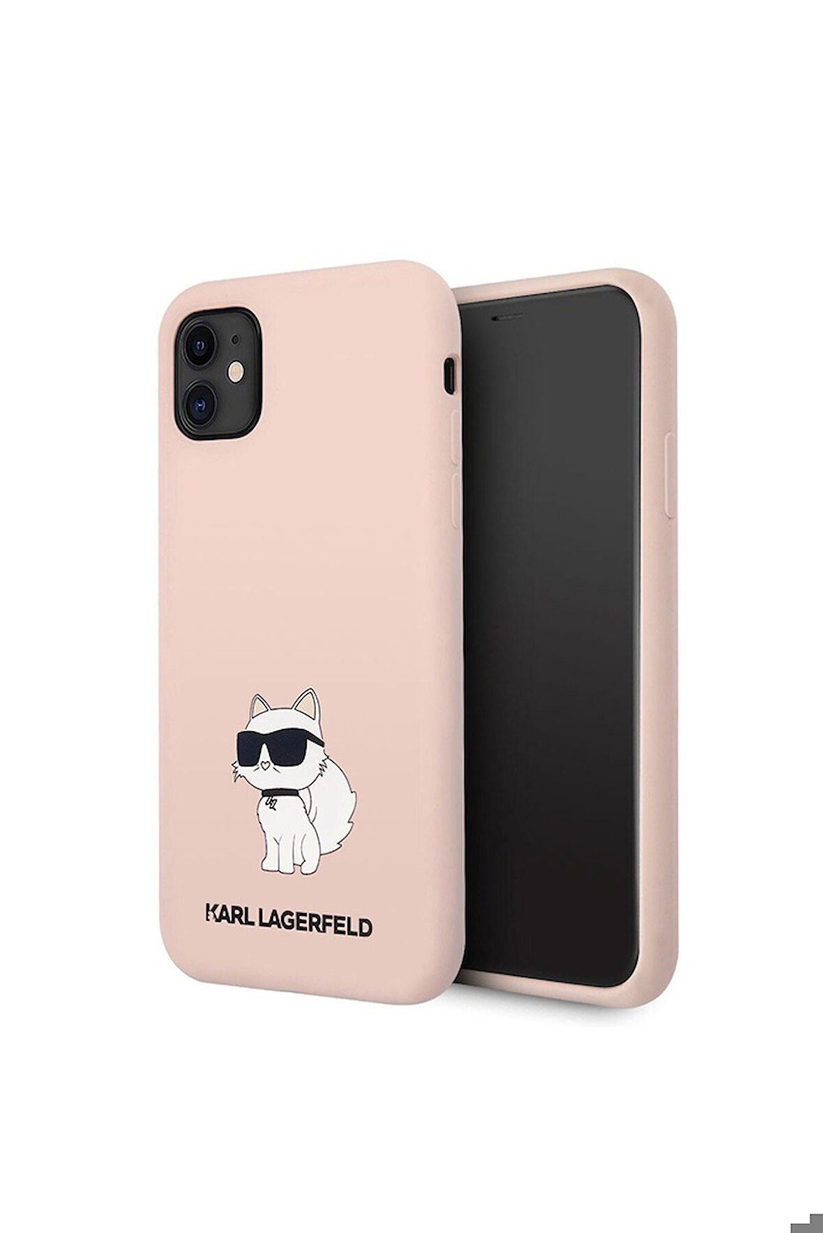Apple iPhone 11 Uyumlu Kılıf Karl Lagerfeld Silikon Choupette Dizayn Kapak