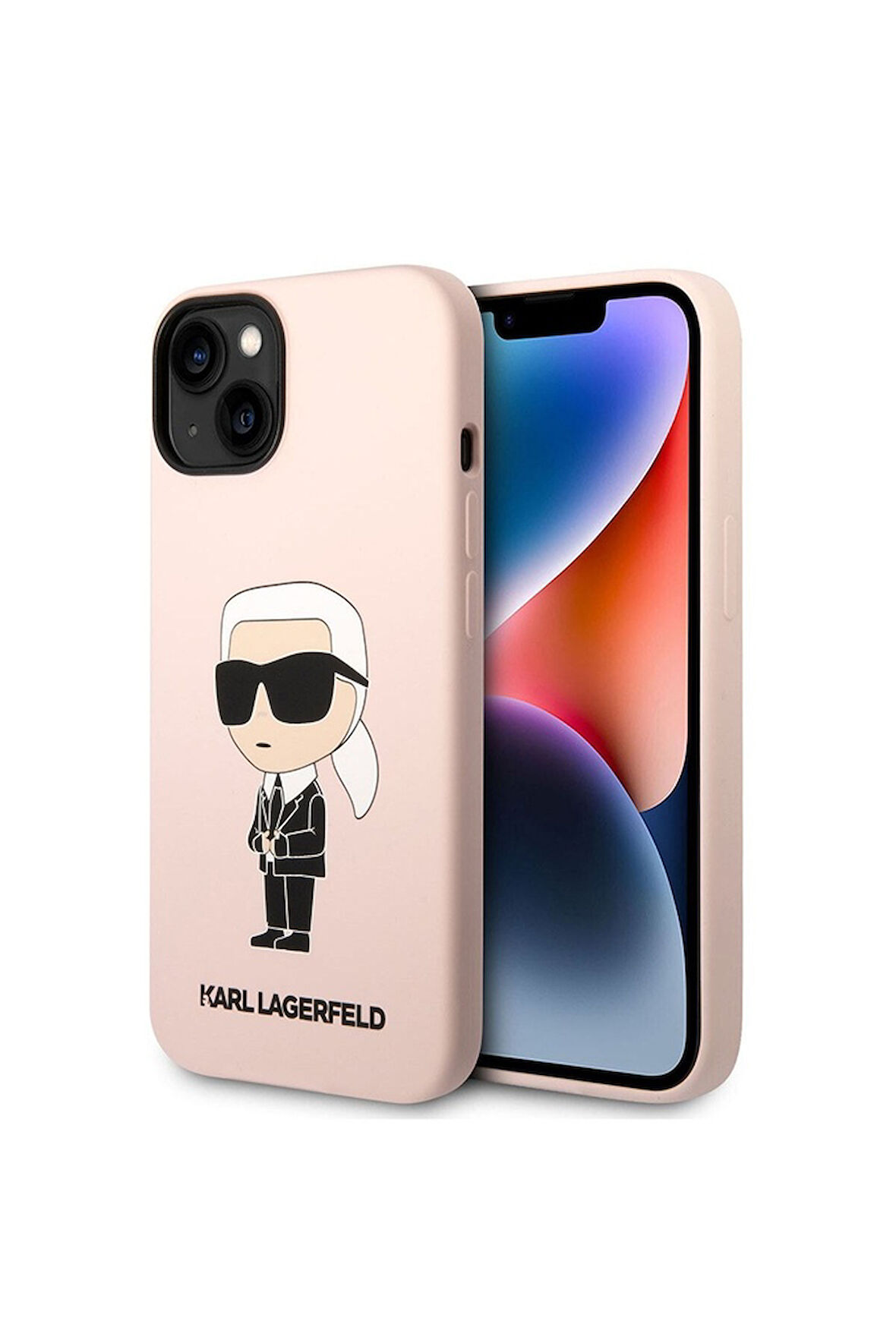 Apple iPhone 14 Uyumlu Kılıf Karl Lagerfeld Silikon Karl Dizayn Kapak