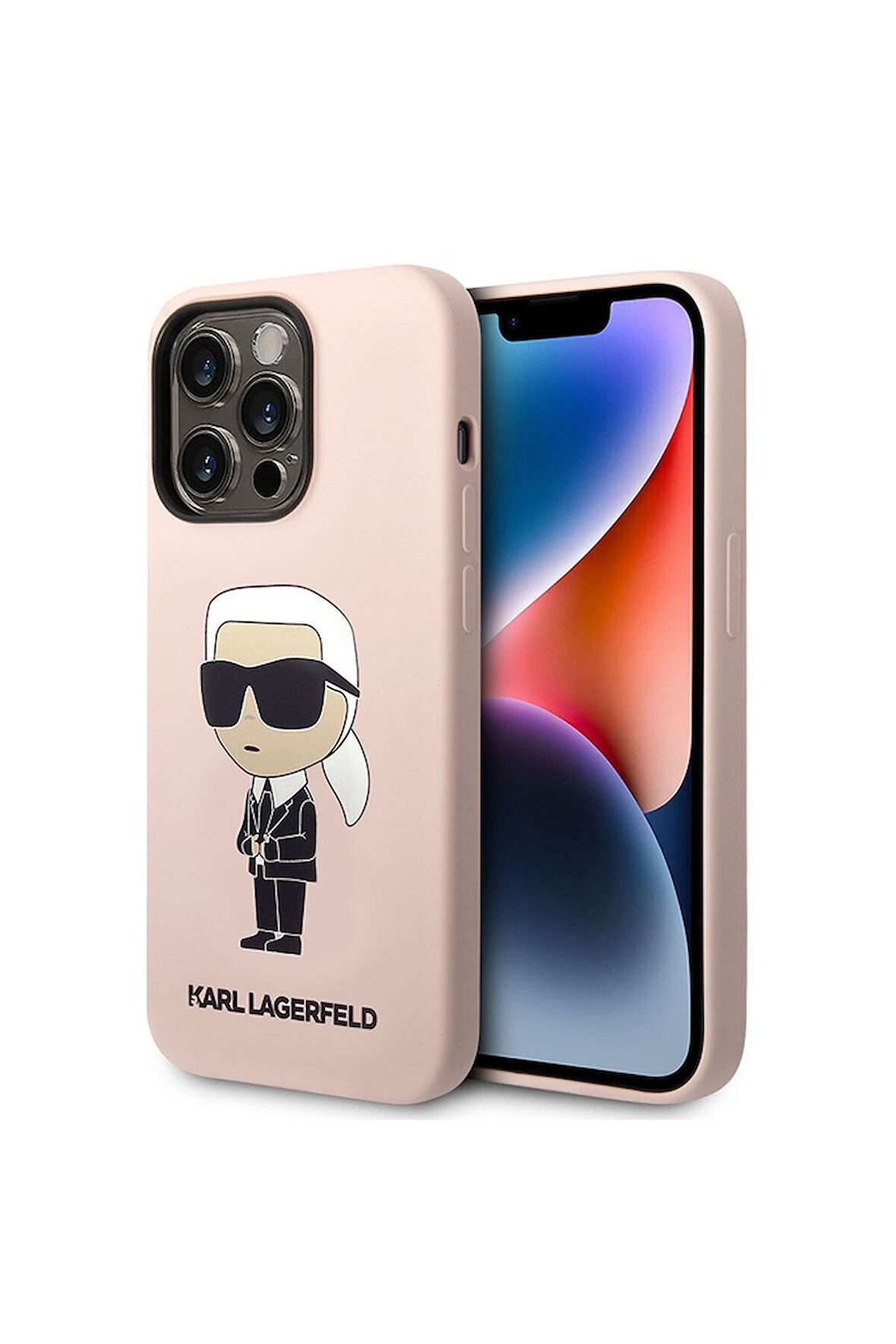 Apple iPhone 14 Pro Uyumlu Kılıf Karl Lagerfeld Silikon Karl Dizayn Kapak