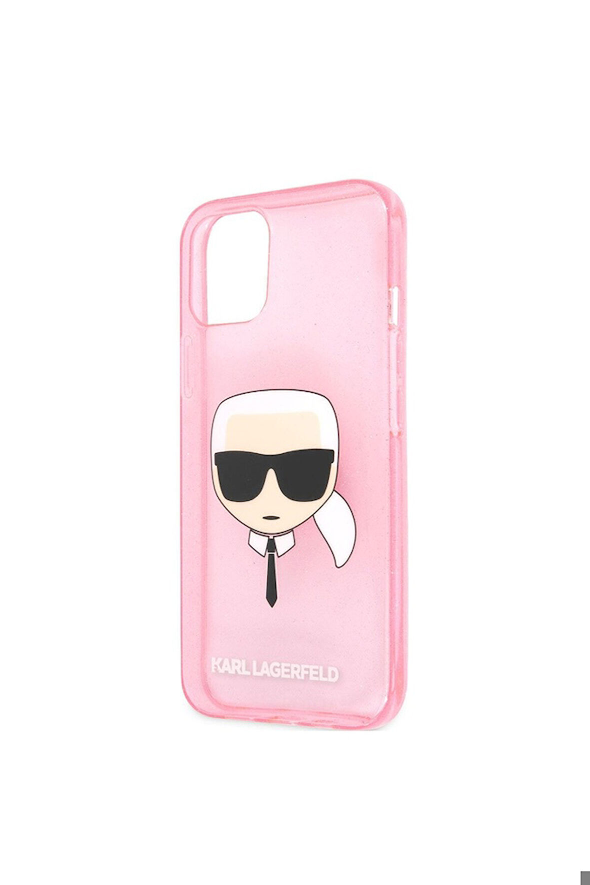 Apple iPhone 11 Uyumlu Kılıf Karl Lagerfeld Transparan Karl Head Dizayn Kapak