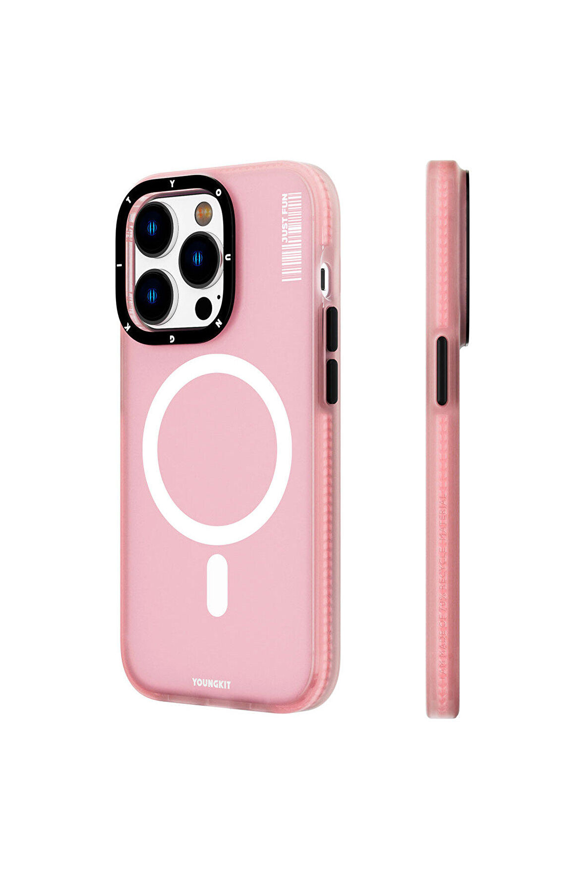 YoungKit iPhone 13 Pro Uyumlu Kılıf Magsafe Şarj Özellikli Youngkit Colored Sand Serisi Kapak