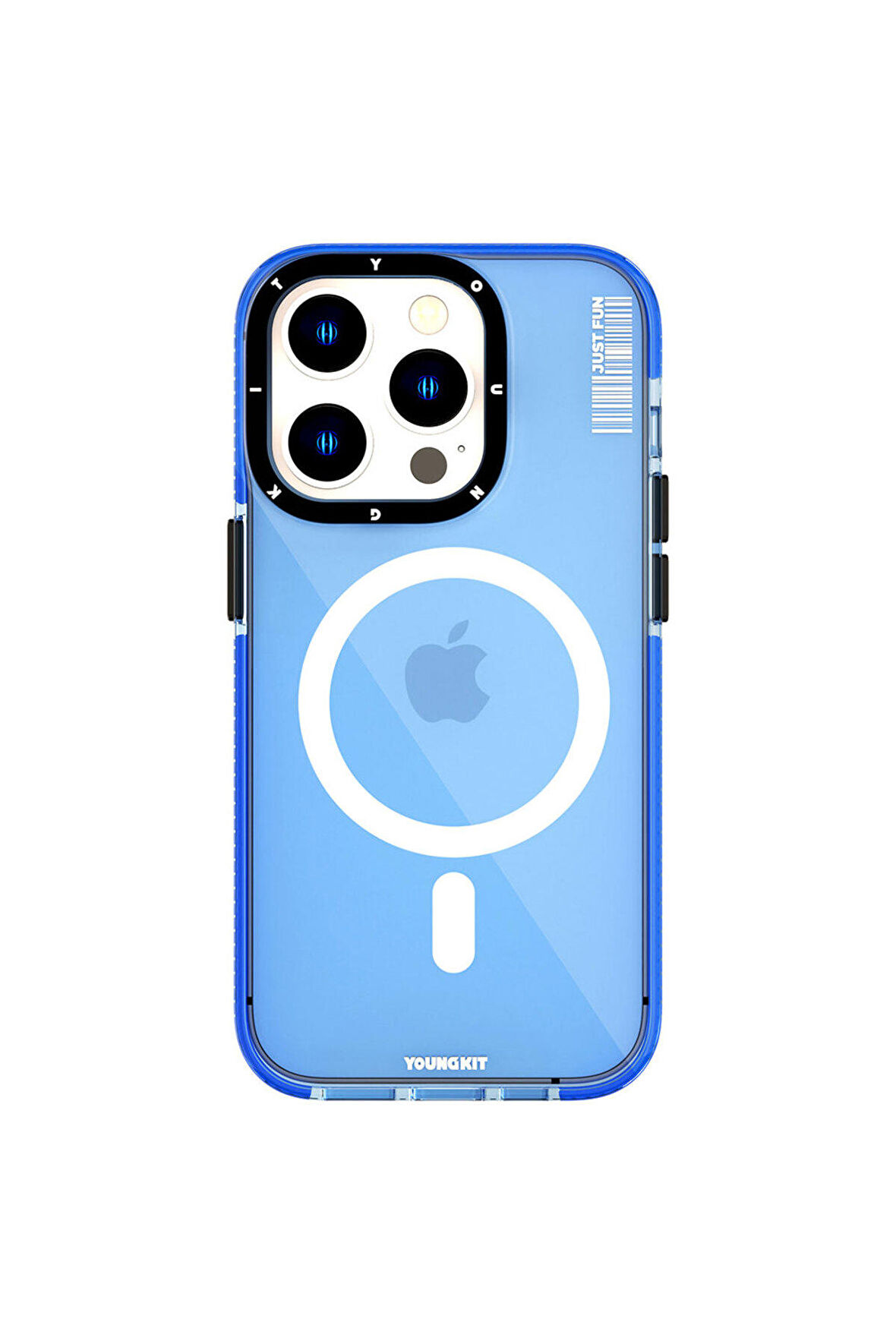 YoungKit iPhone 14 Pro Uyumlu Kılıf Magsafe Kablosuz Şarj Özellikli Youngkit Crystal Color Serisi Kapak