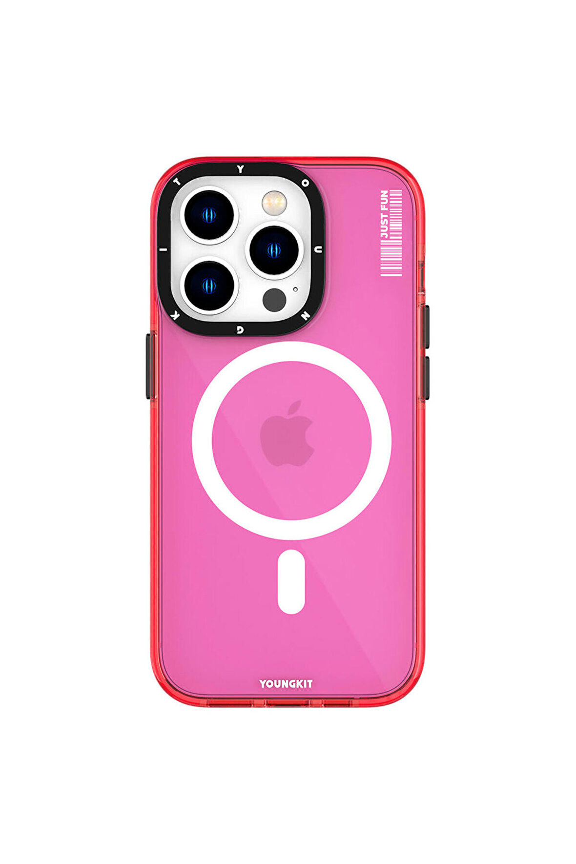 YoungKit iPhone 14 Pro Uyumlu Kılıf Magsafe Kablosuz Şarj Özellikli Youngkit Crystal Color Serisi Kapak