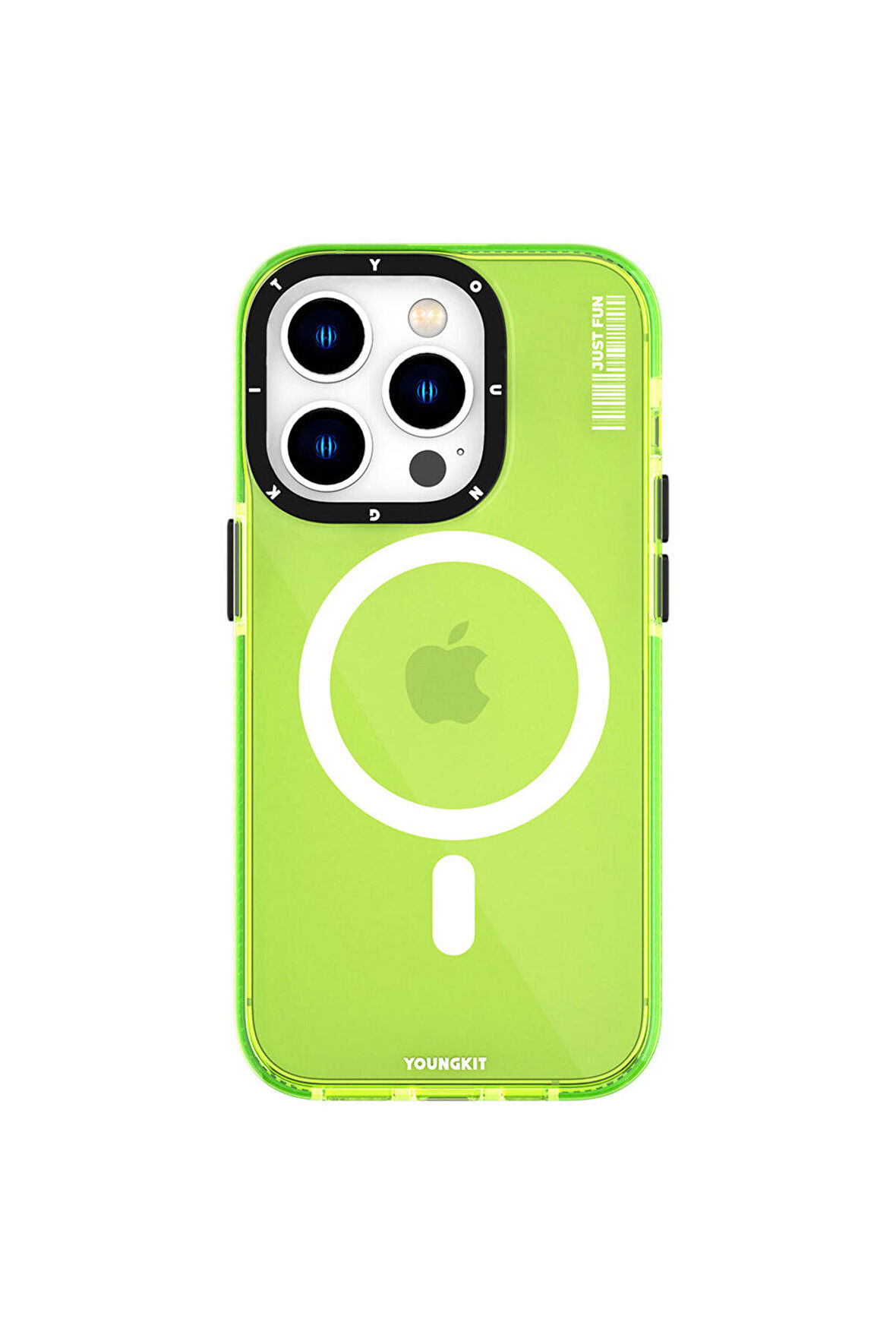 YoungKit iPhone 14 Pro Max Uyumlu Kılıf Magsafe Kablosuz Şarj Özellikli Youngkit Crystal Color Serisi Kapak