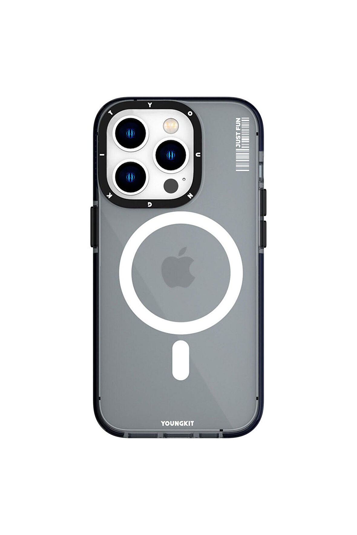 YoungKit iPhone 14 Pro Uyumlu Kılıf Magsafe Kablosuz Şarj Özellikli Youngkit Crystal Color Serisi Kapak
