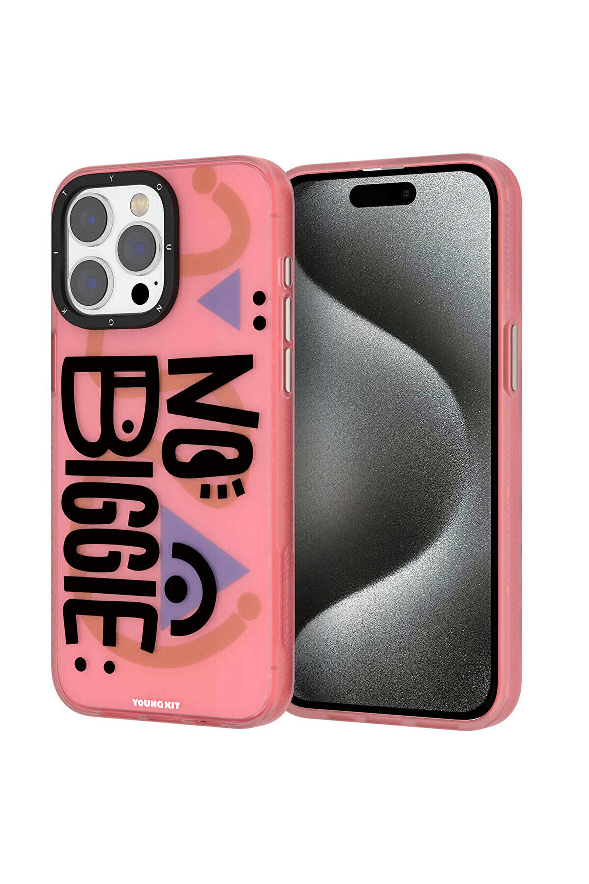 YoungKit iPhone 15 Pro Uyumlu Kılıf Magsafe Şarj Özellikli Youngkit Happy Hearth Serisi Kapak Kırmızı
