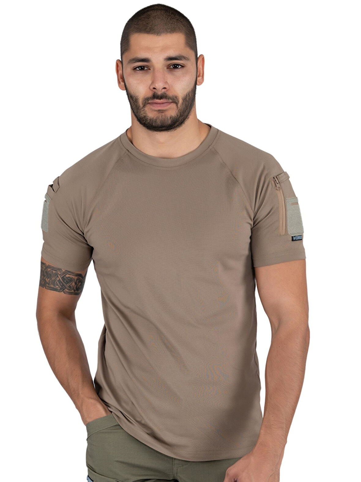 Combat Tactikal taktik tişört yuvarlak bisiklet yaka tişört outdoor T-shirt - 801 PİKE