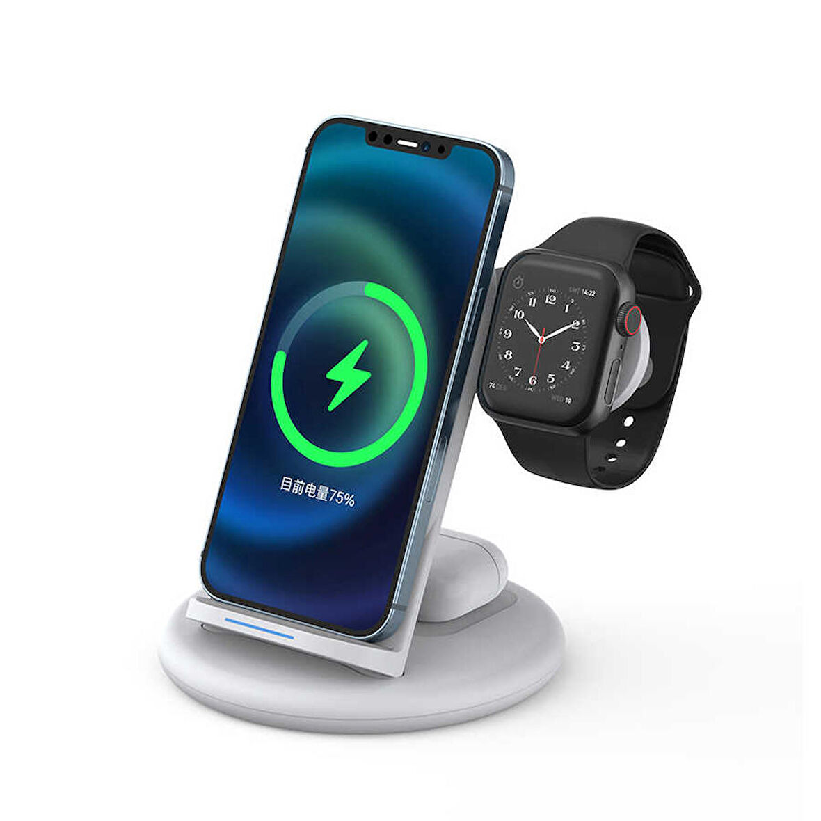 Wiwu Power Air 3 in 1 Kablosuz Şarj Standı iPhone & Airpods & Apple Watch Uyumlu Wireless Şarj İstasyonu 