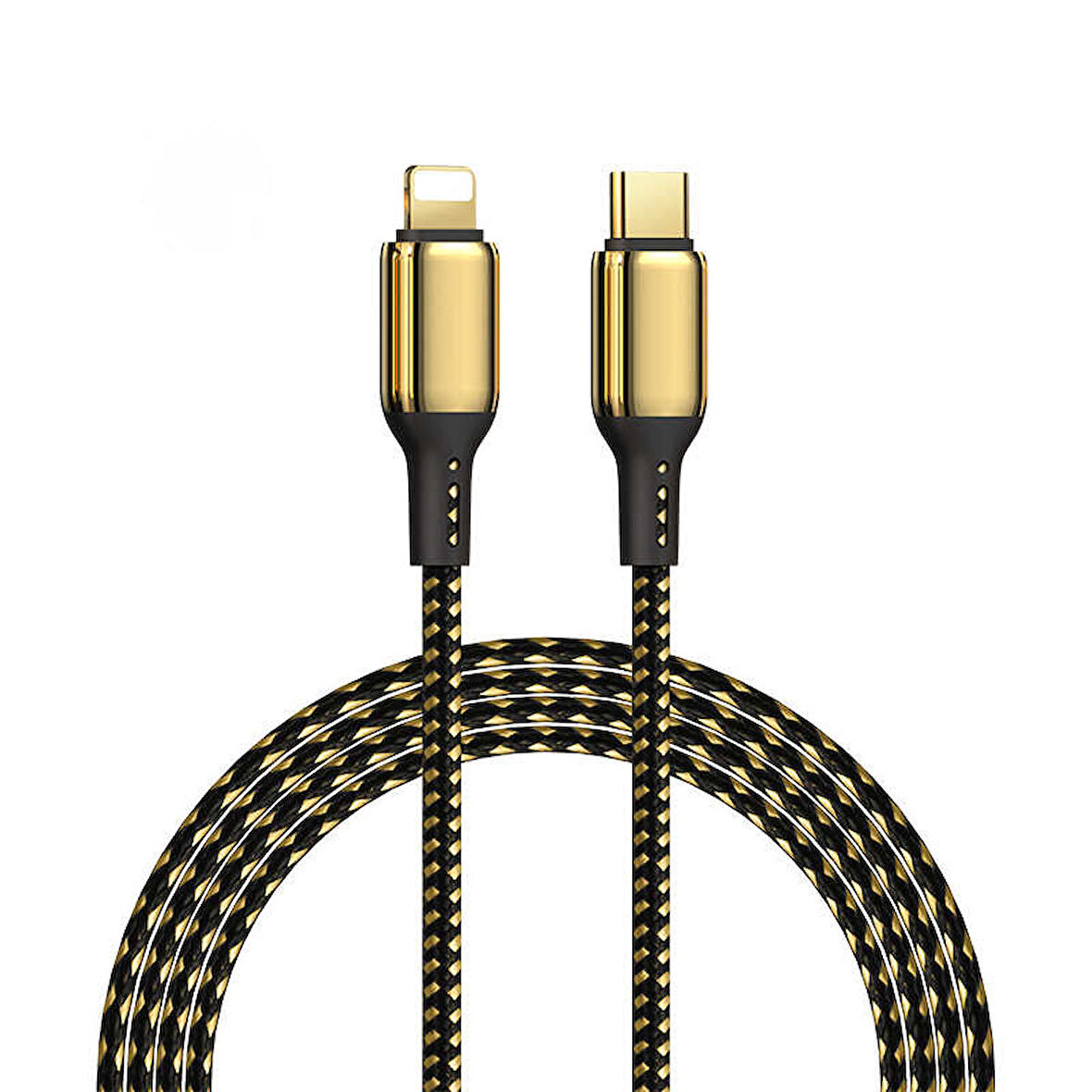 Wiwu Golden Series GD-103 Lightning PD Kablo 3A 20W Hızlı Şarj Kablosu 18K Altın Kaplama 5 metre