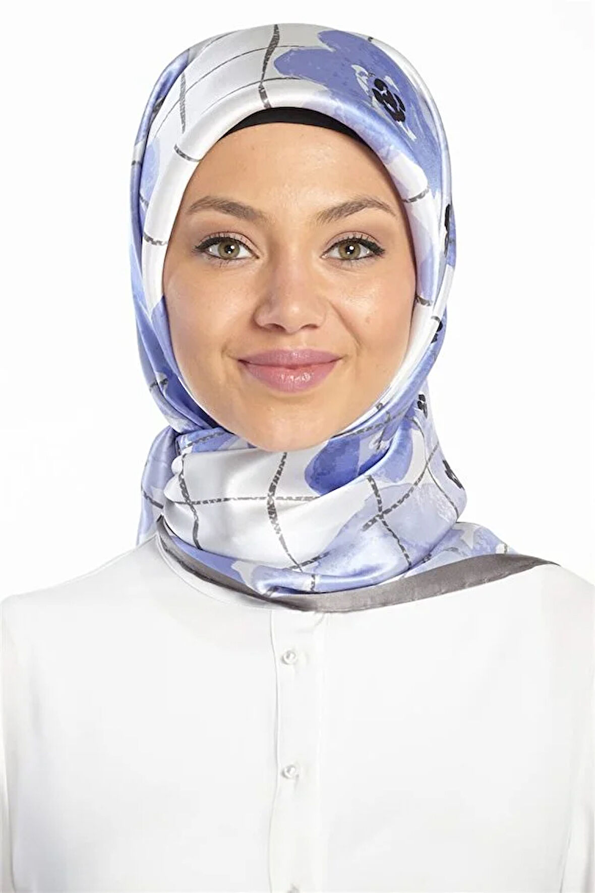 Twill İpek Eşarp -(Nostalji Twill)-8144D