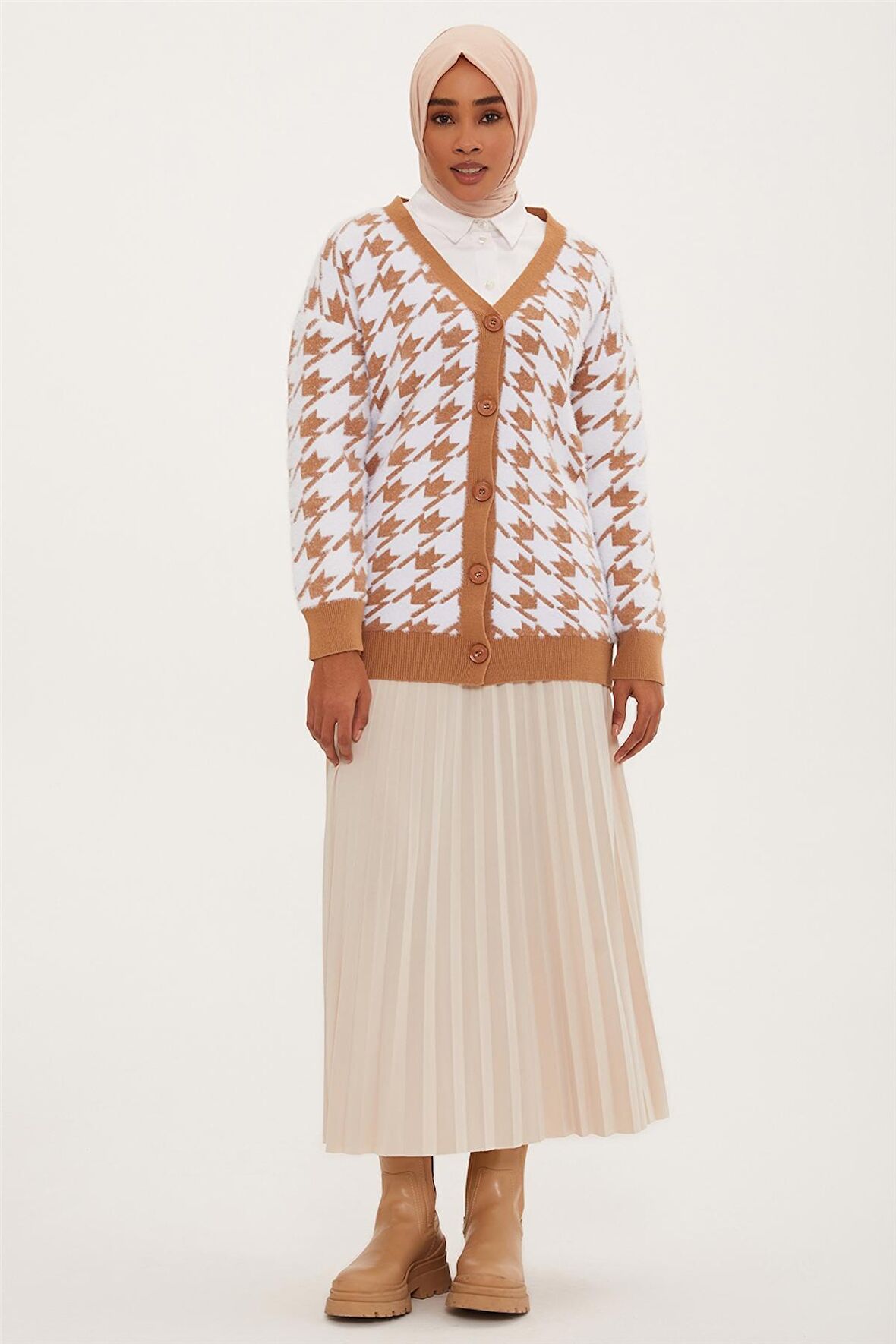 Armine Hırka 22KD4247 Vizon